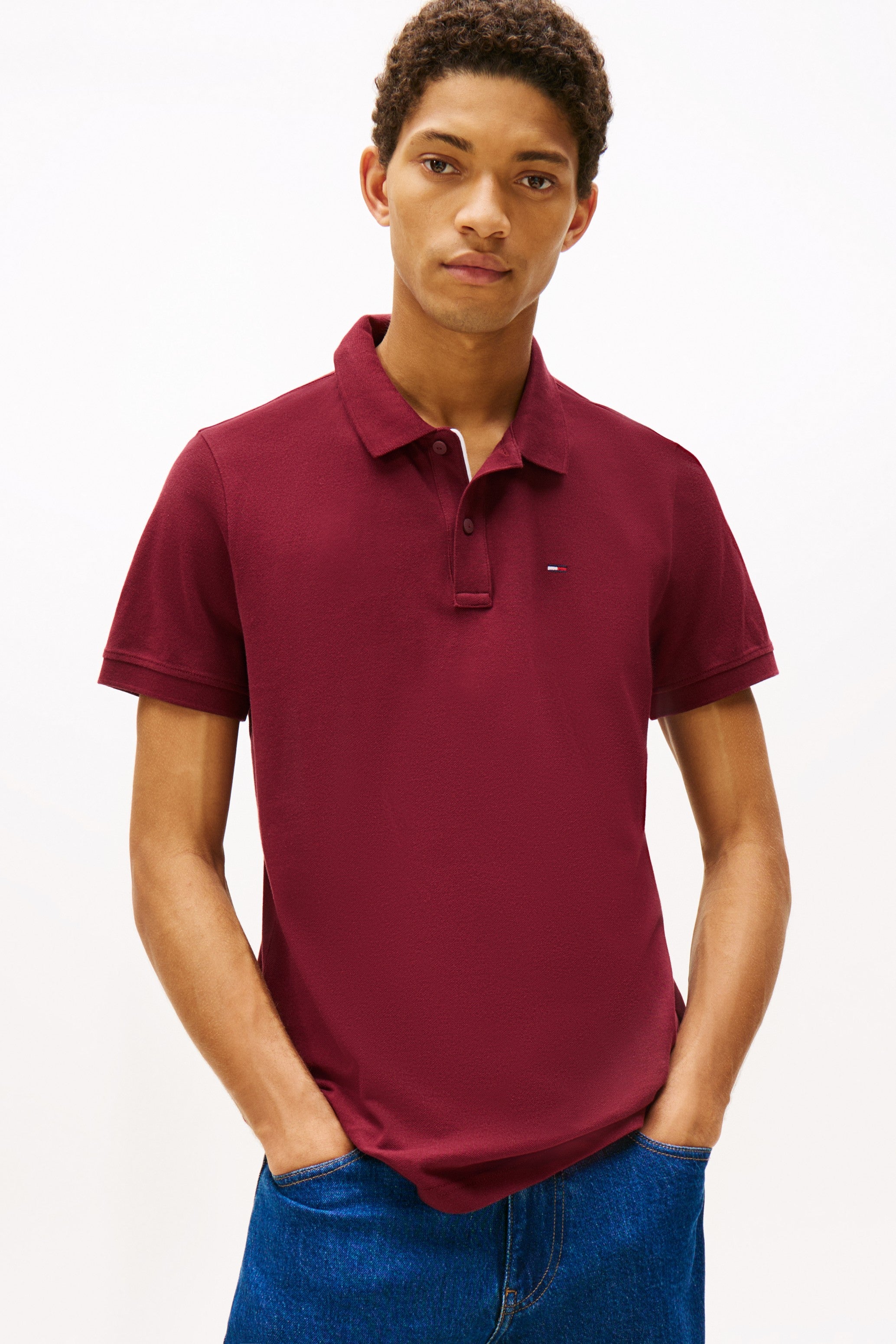 Tommy Jeans Slim Placket Polo Shirt 20676