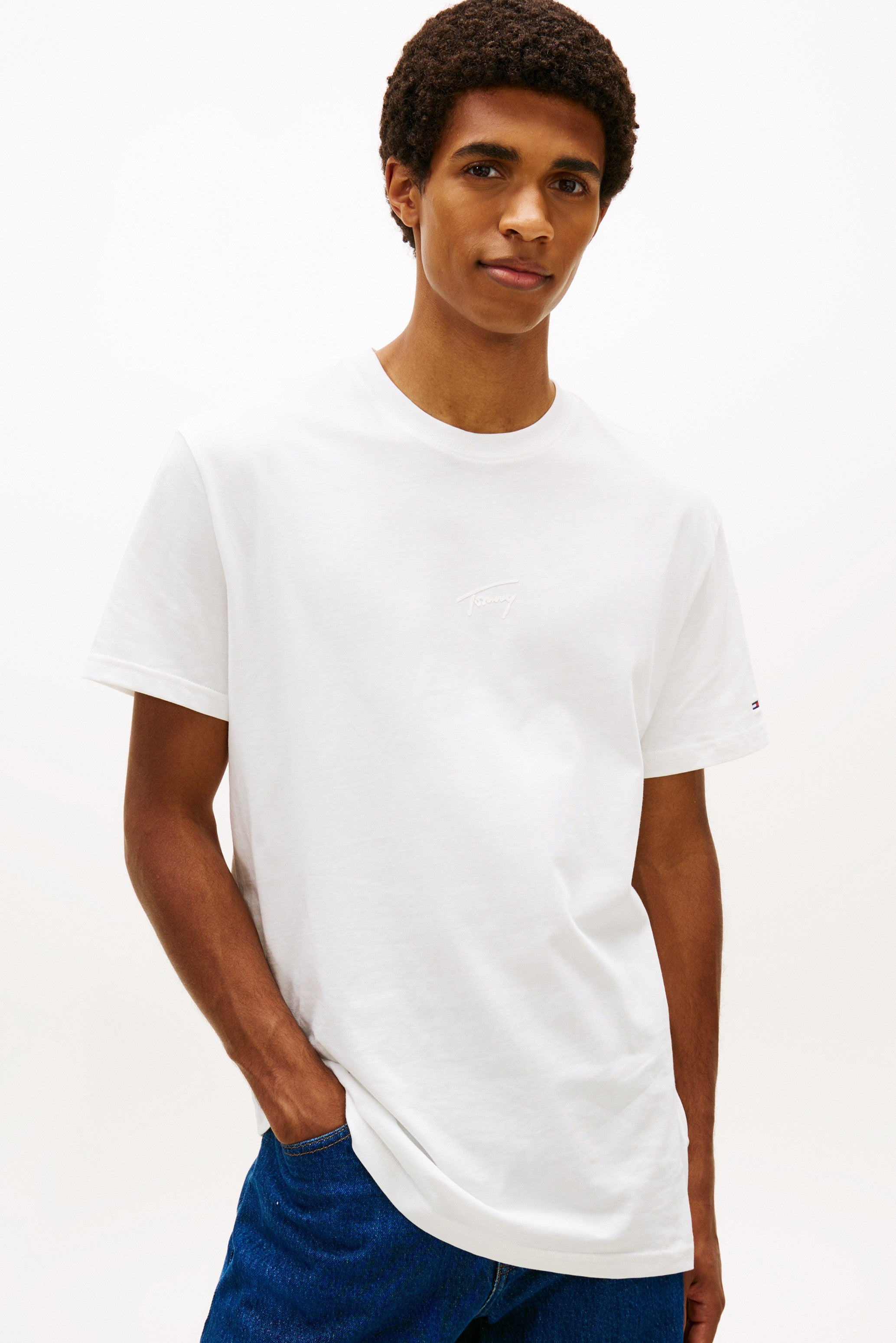 Tommy Jeans Tonal Logo Knit T-Shirt 22138