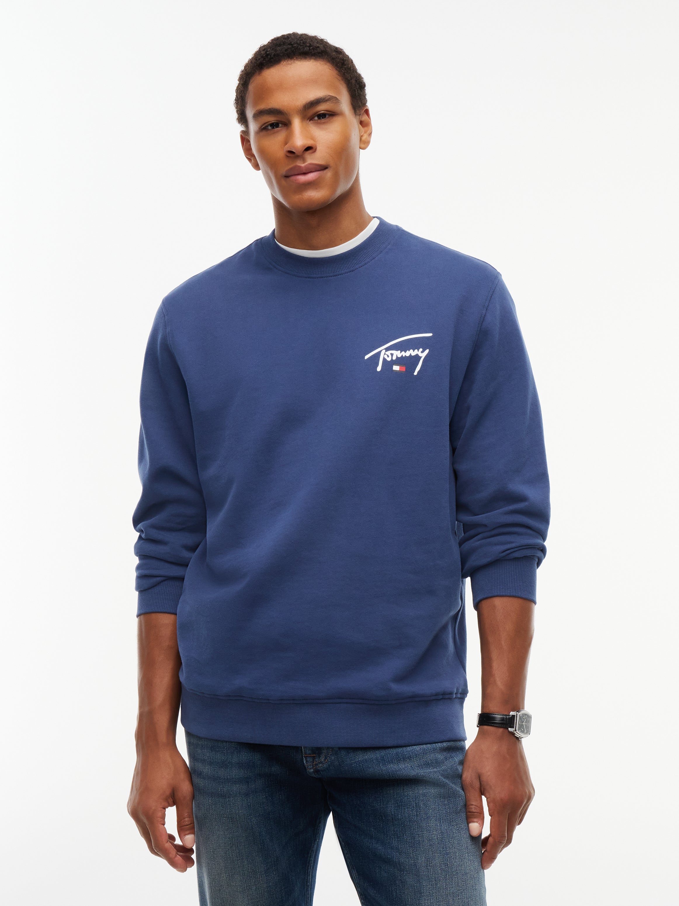 Tommy Jeans Signature Logo Crew Sweatshirt 23589