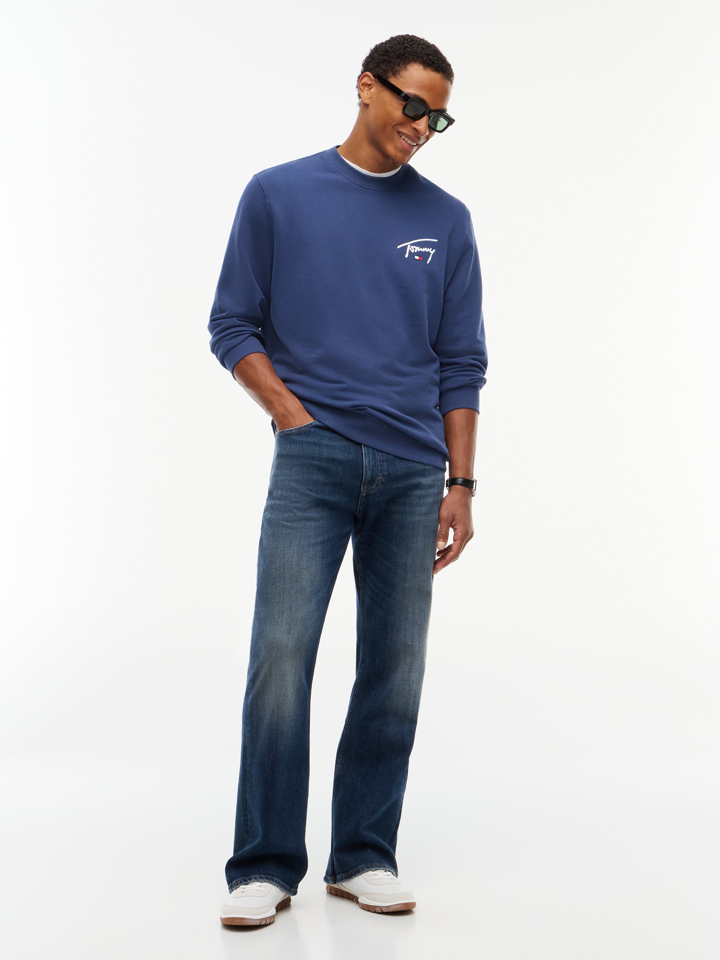 Tommy Jeans Signature Logo Crew Sweatshirt 23589