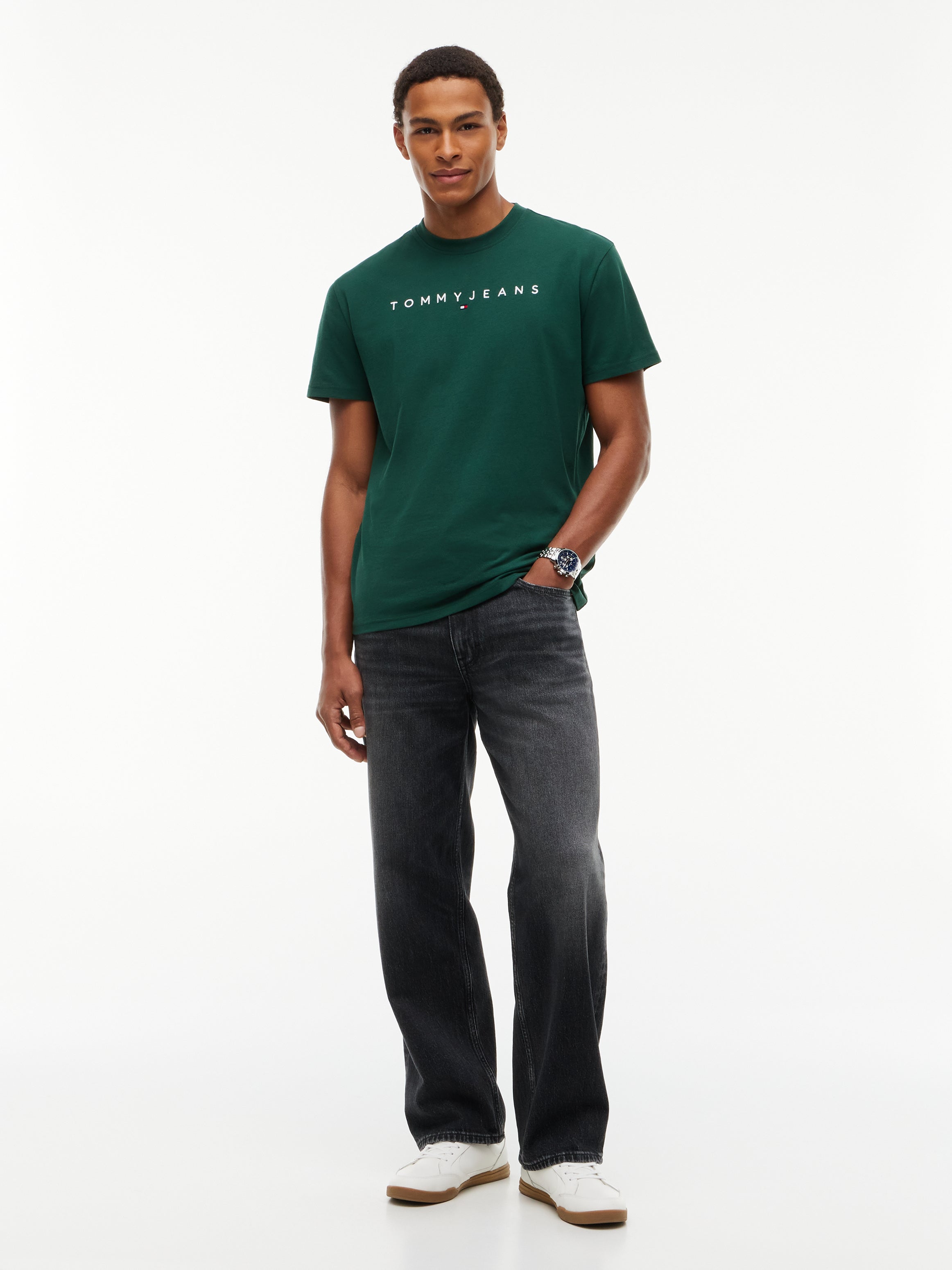 Tommy Jeans Linear Logo Jersey T-Shirt 20744