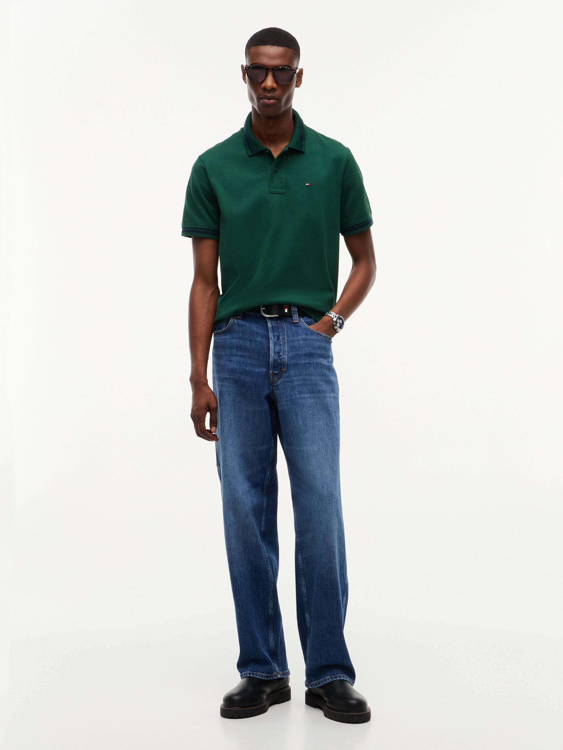 Tommy Jeans Flag Tipped Polo Shirt 22700