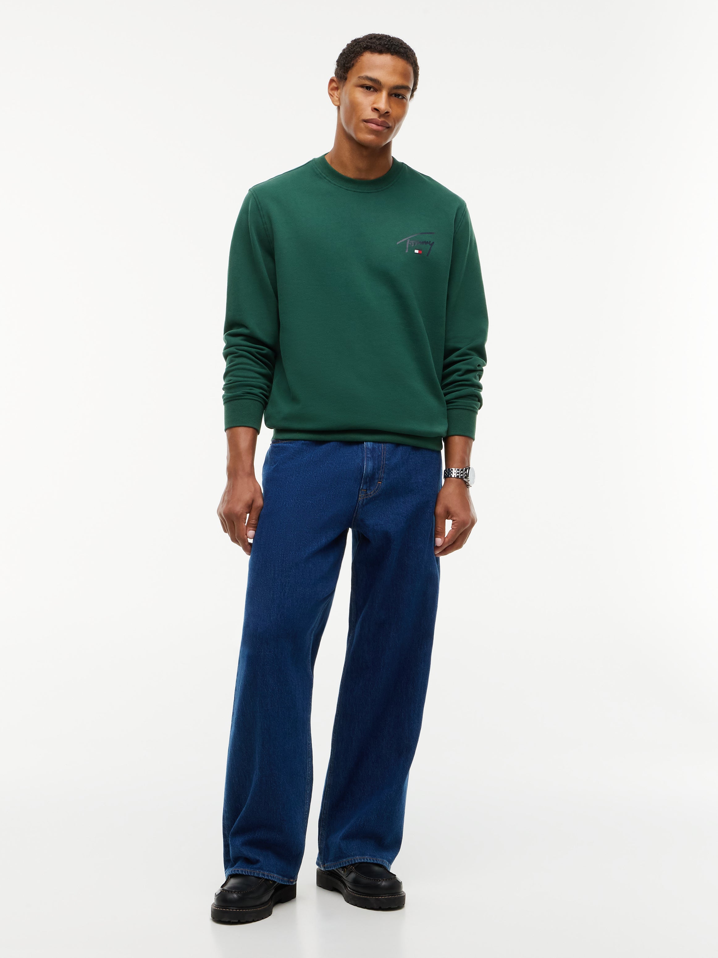 Tommy Jeans Signature Logo Crew Sweatshirt 23589