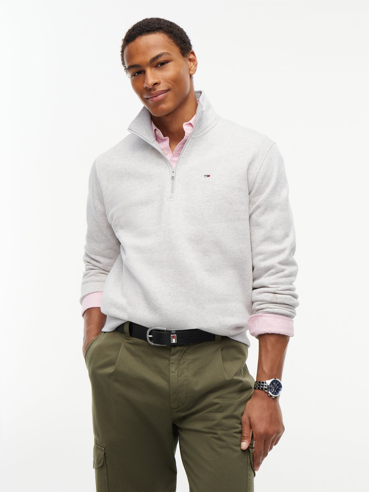 Tommy Jeans Regular Fleece 1/4 Zip Sweatshirt 20339