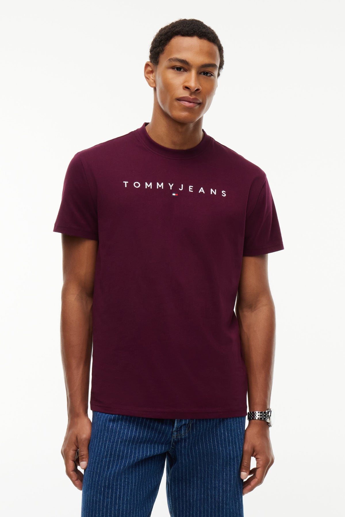 Tommy Jeans Linear Logo Jersey T-Shirt 20744