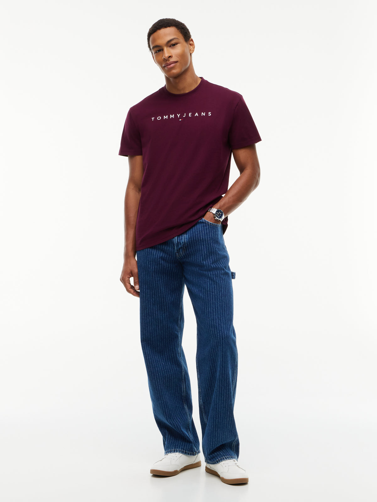 Tommy Jeans Linear Logo Jersey T-Shirt 20744
