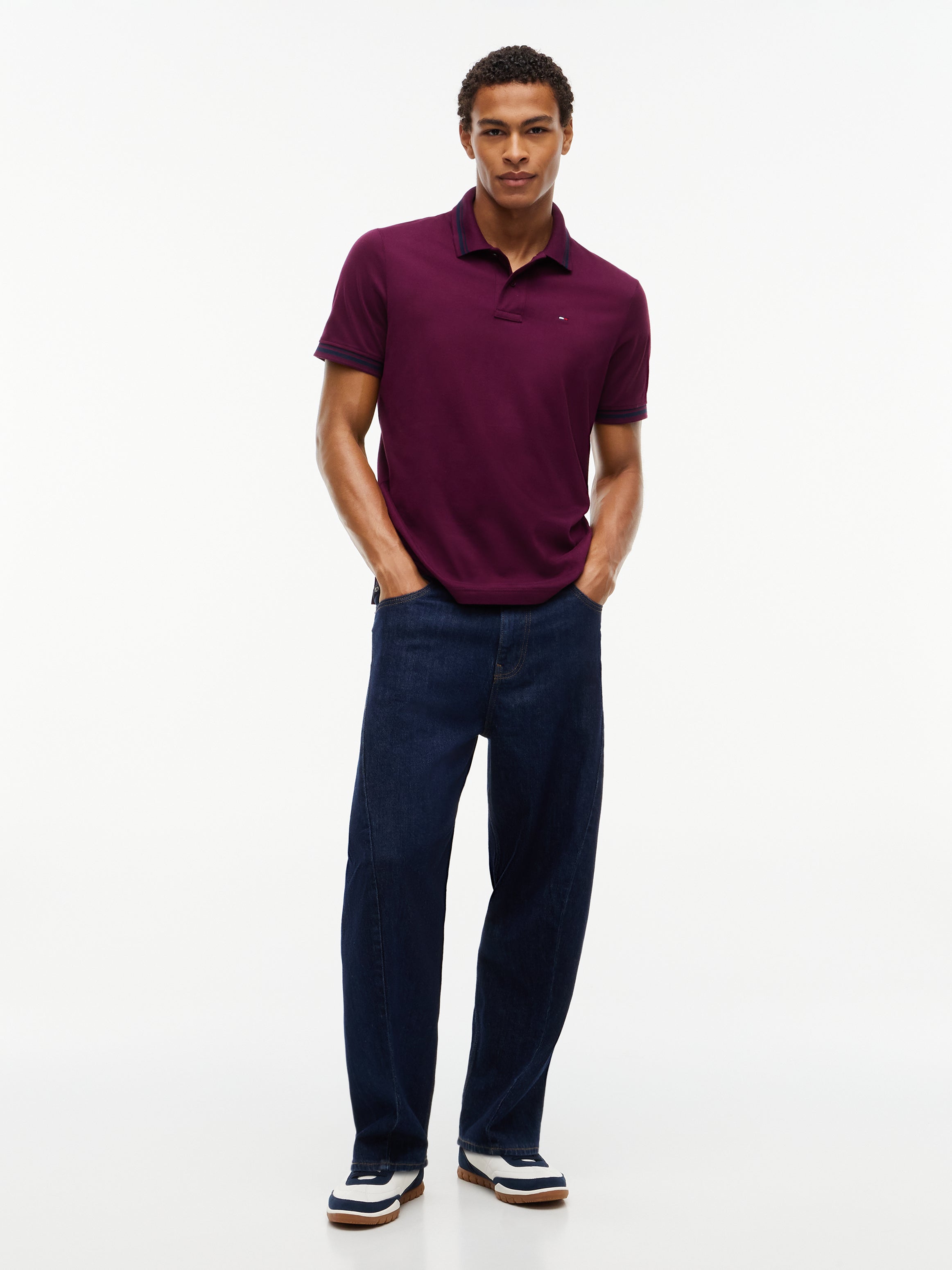 Tommy Jeans Flag Tipped Polo Shirt 22700