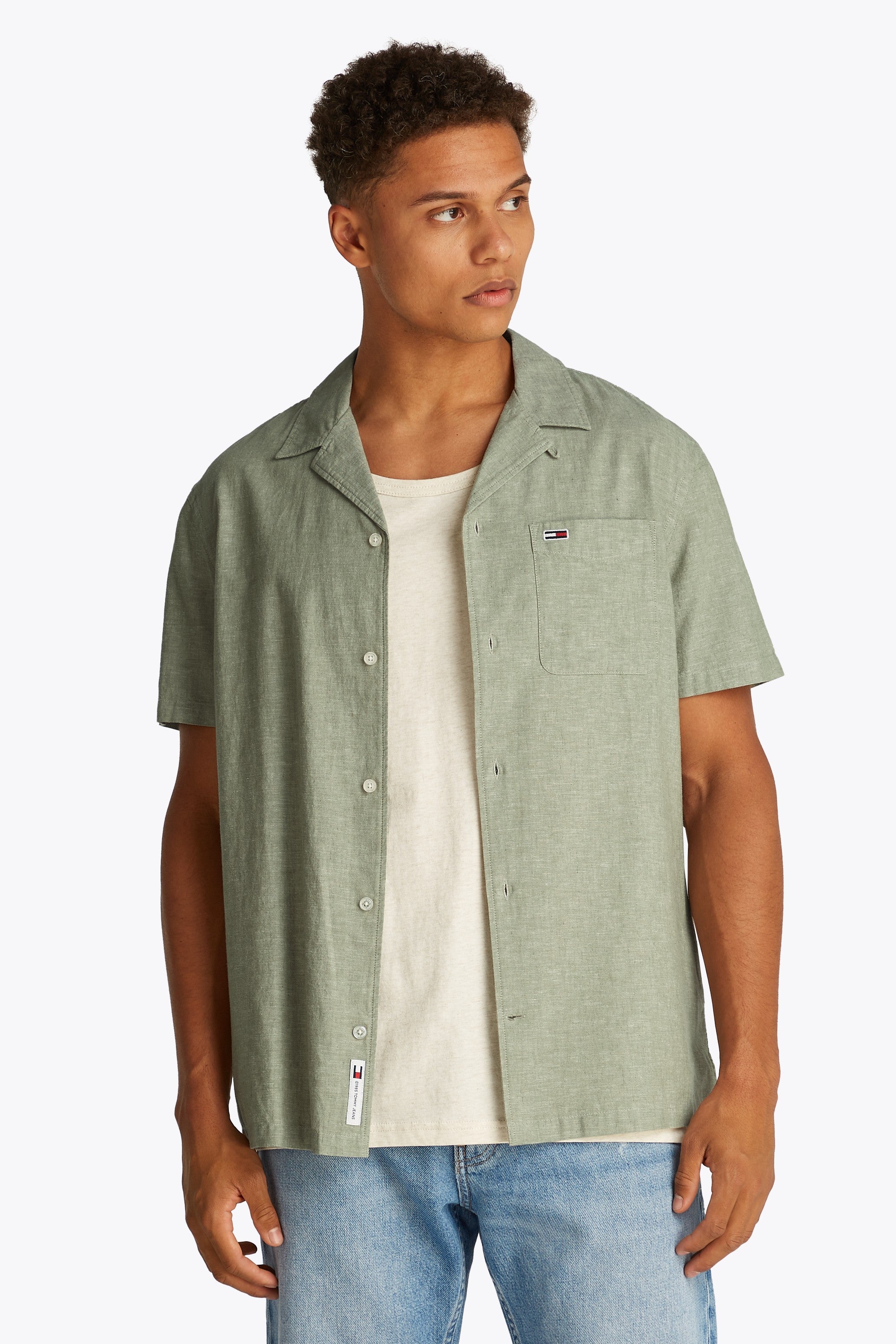 Tommy Jeans Camping Short Sleeve Linen Shirt
