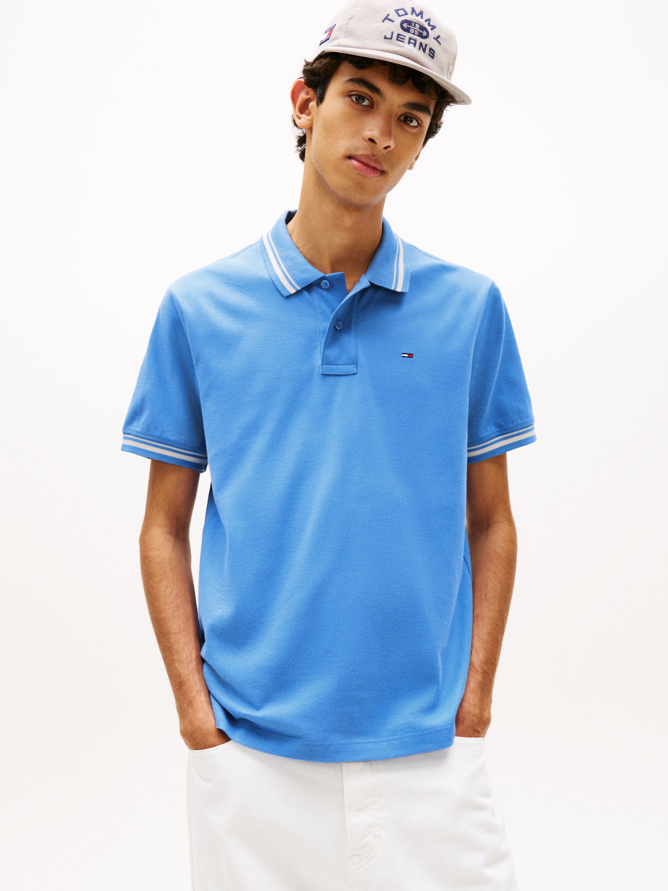 Tommy Jeans Flag Tipped Polo Shirt 22700