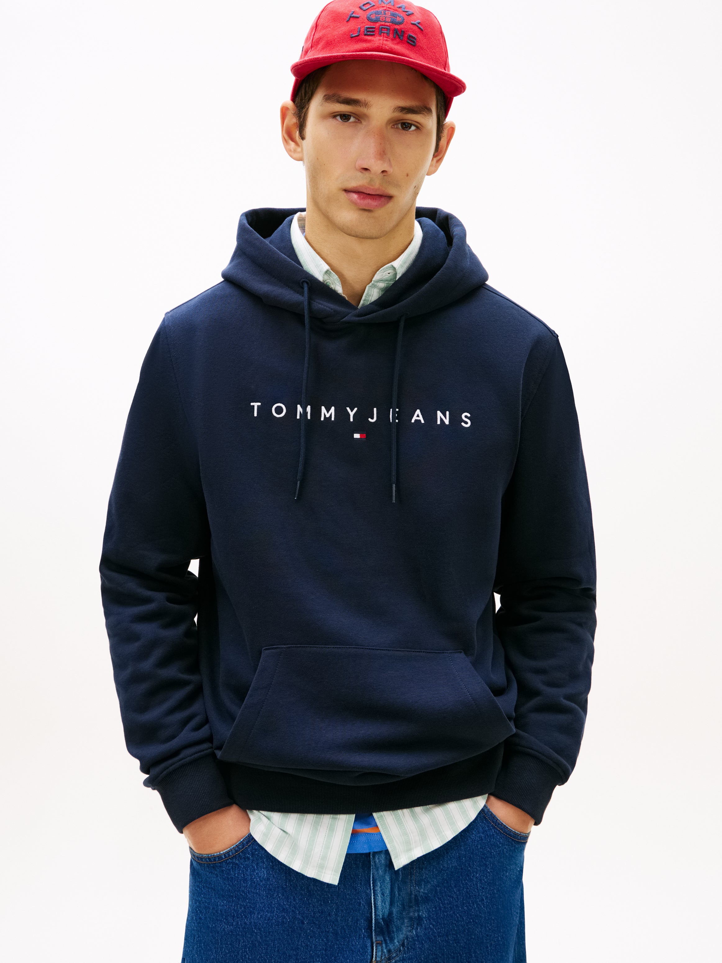 Tommy Jeans Linear Logo Pocket Hoodie 20746