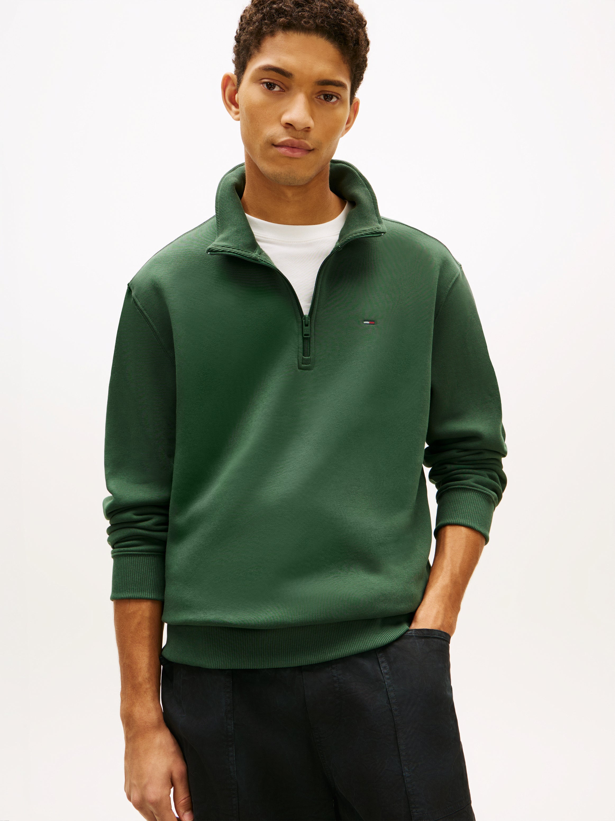 Tommy Jeans Regular Fleece 1/4 Zip Sweatshirt 20339