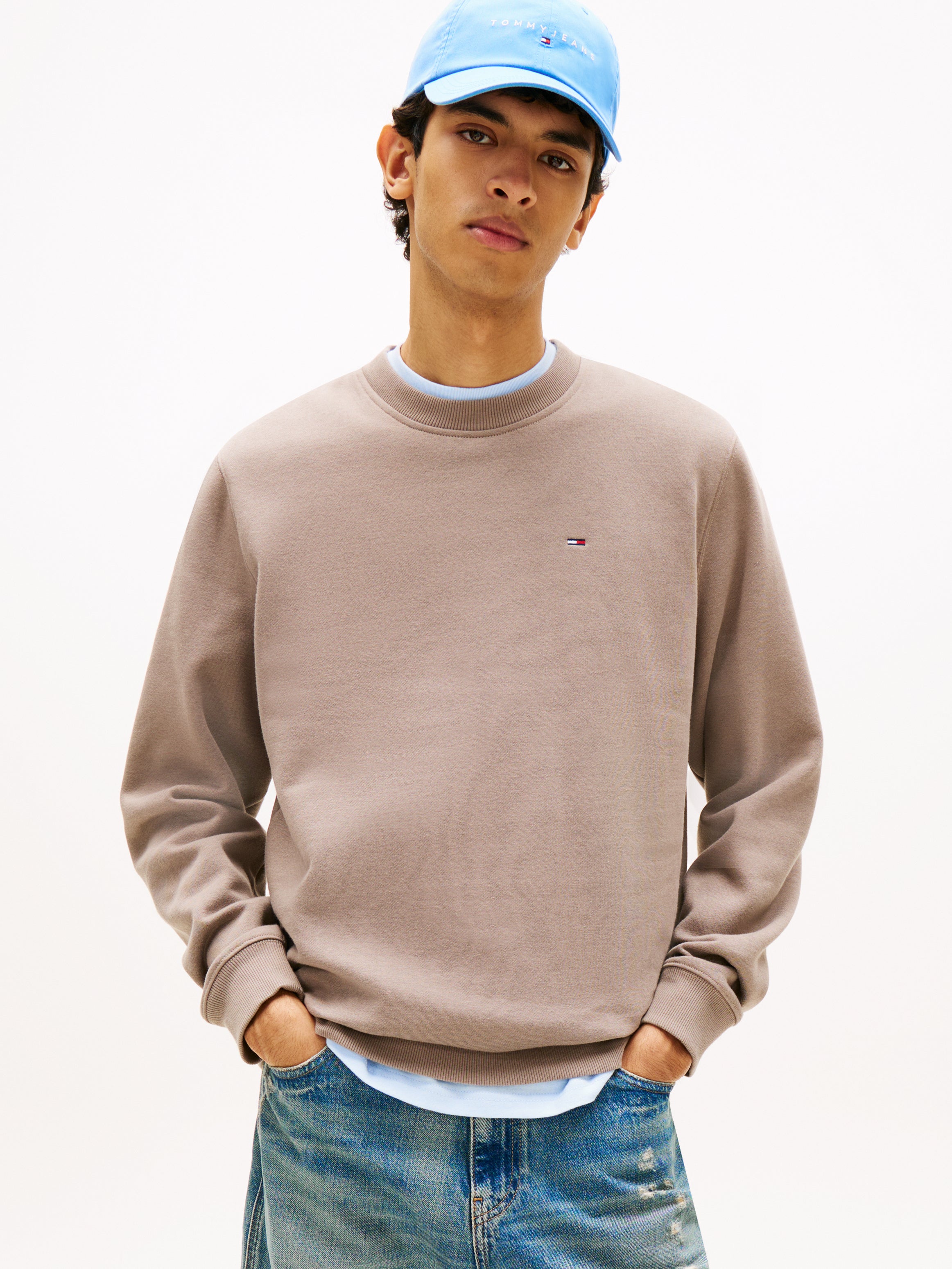 Tommy Jeans Brushed Fleece Crew Sweater 20741