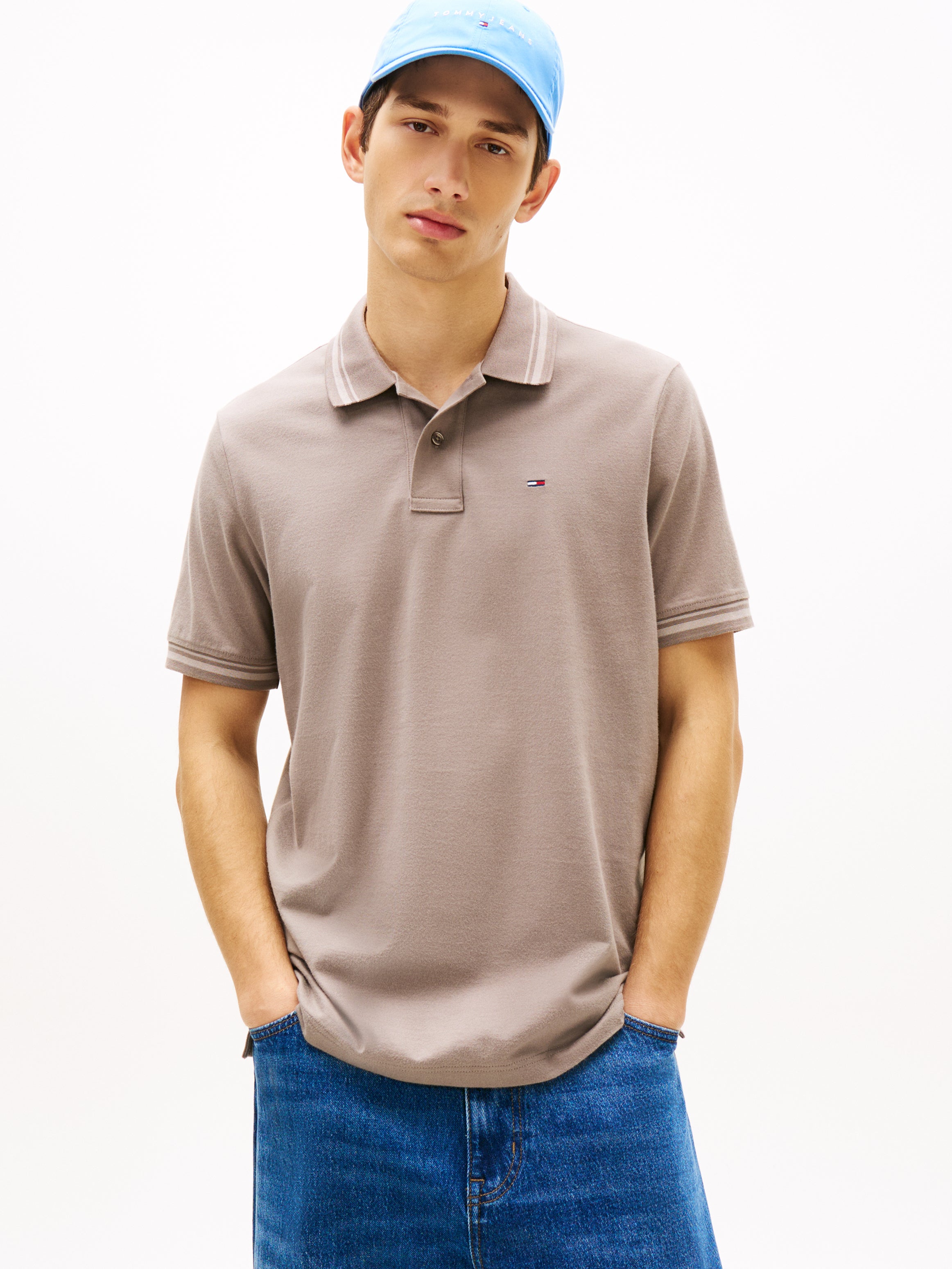 Tommy Jeans Flag Tipped Polo Shirt 22700
