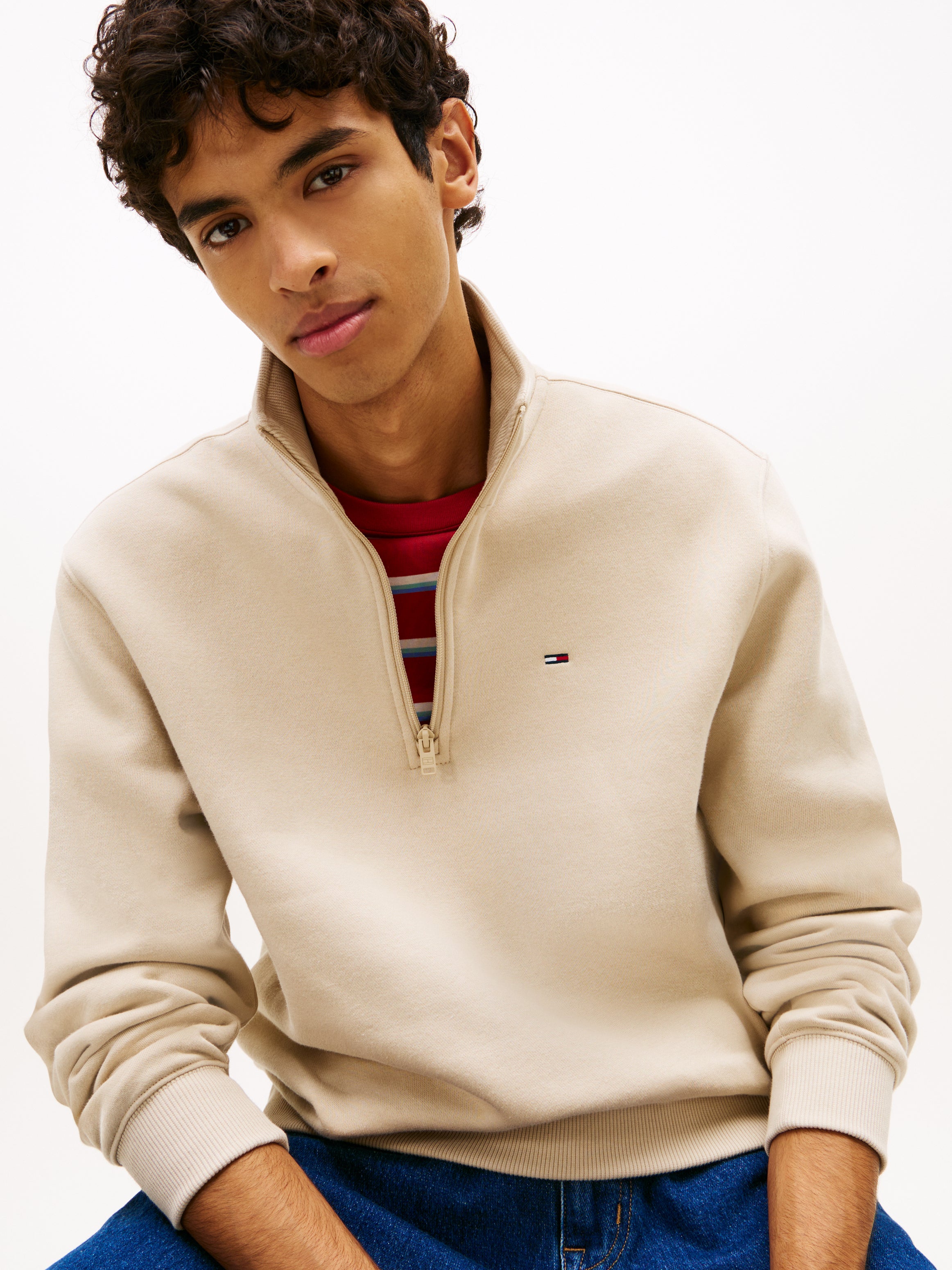 Tommy Jeans Regular Fleece 1/4 Zip Sweatshirt 20339