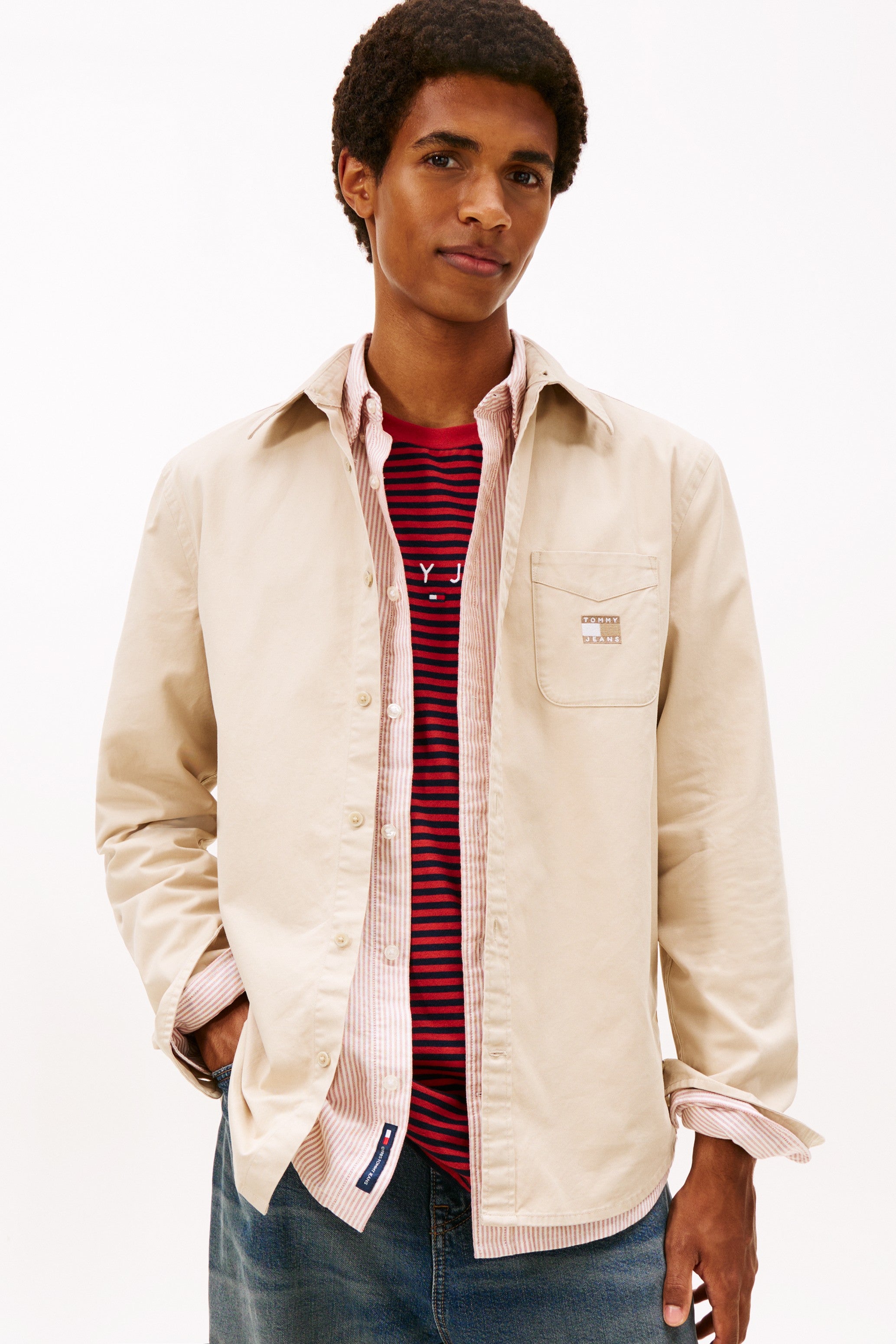 Tommy Jeans Washed Twill Overshirt 22409