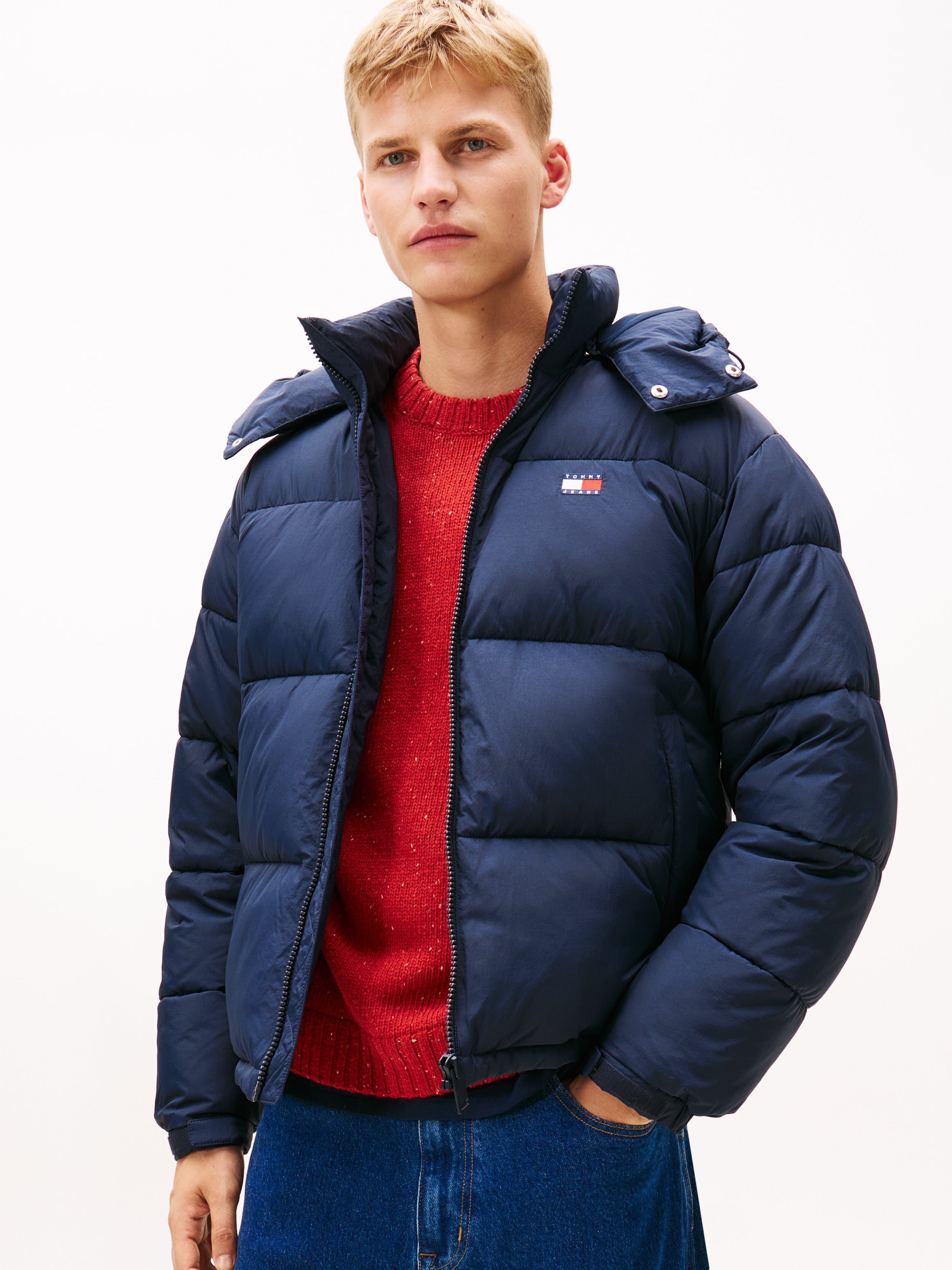 Tommy Jeans Back Logo Hood Puffer Jacket 22730
