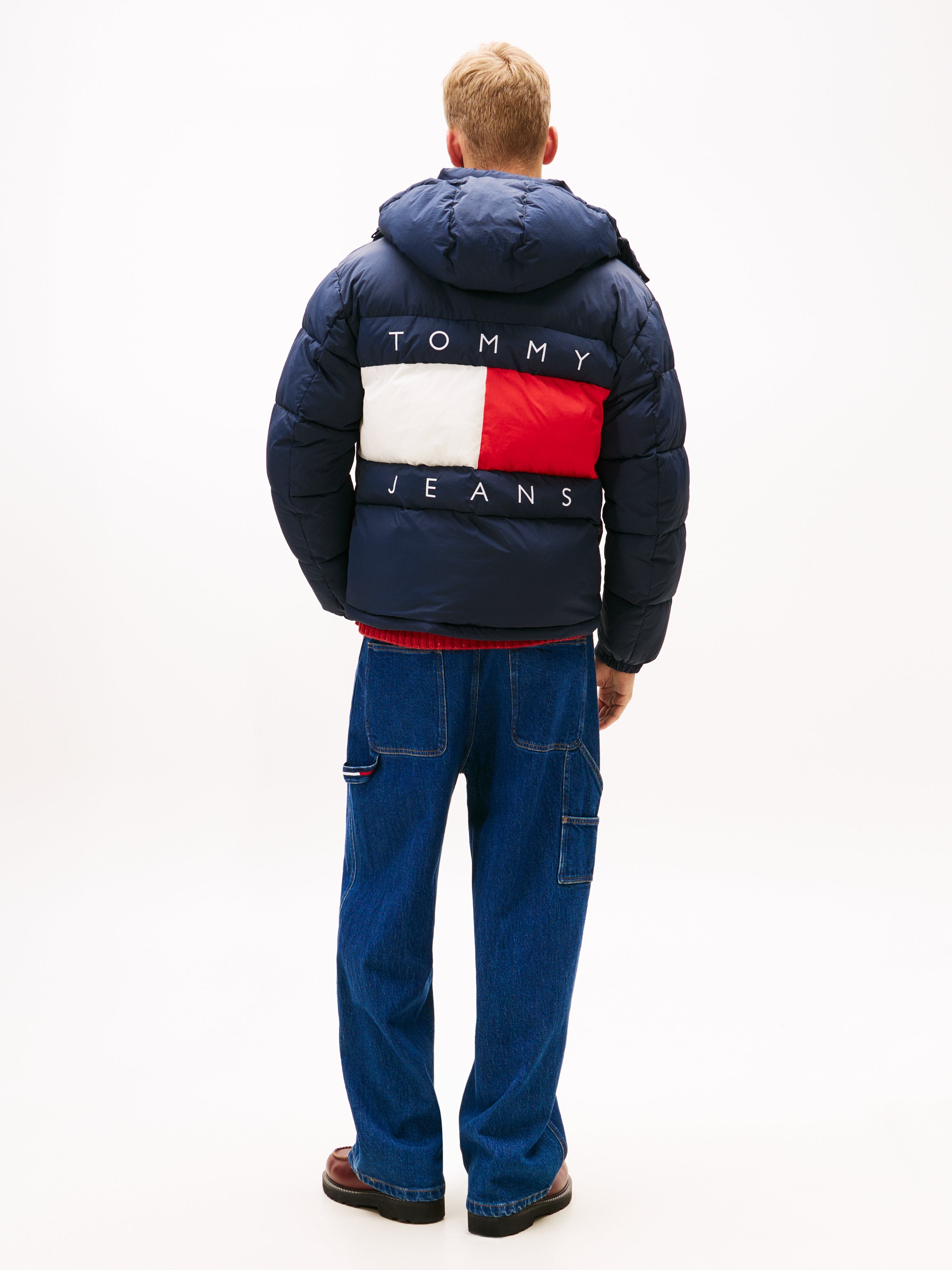 Tommy Jeans Back Logo Hood Puffer Jacket 22730