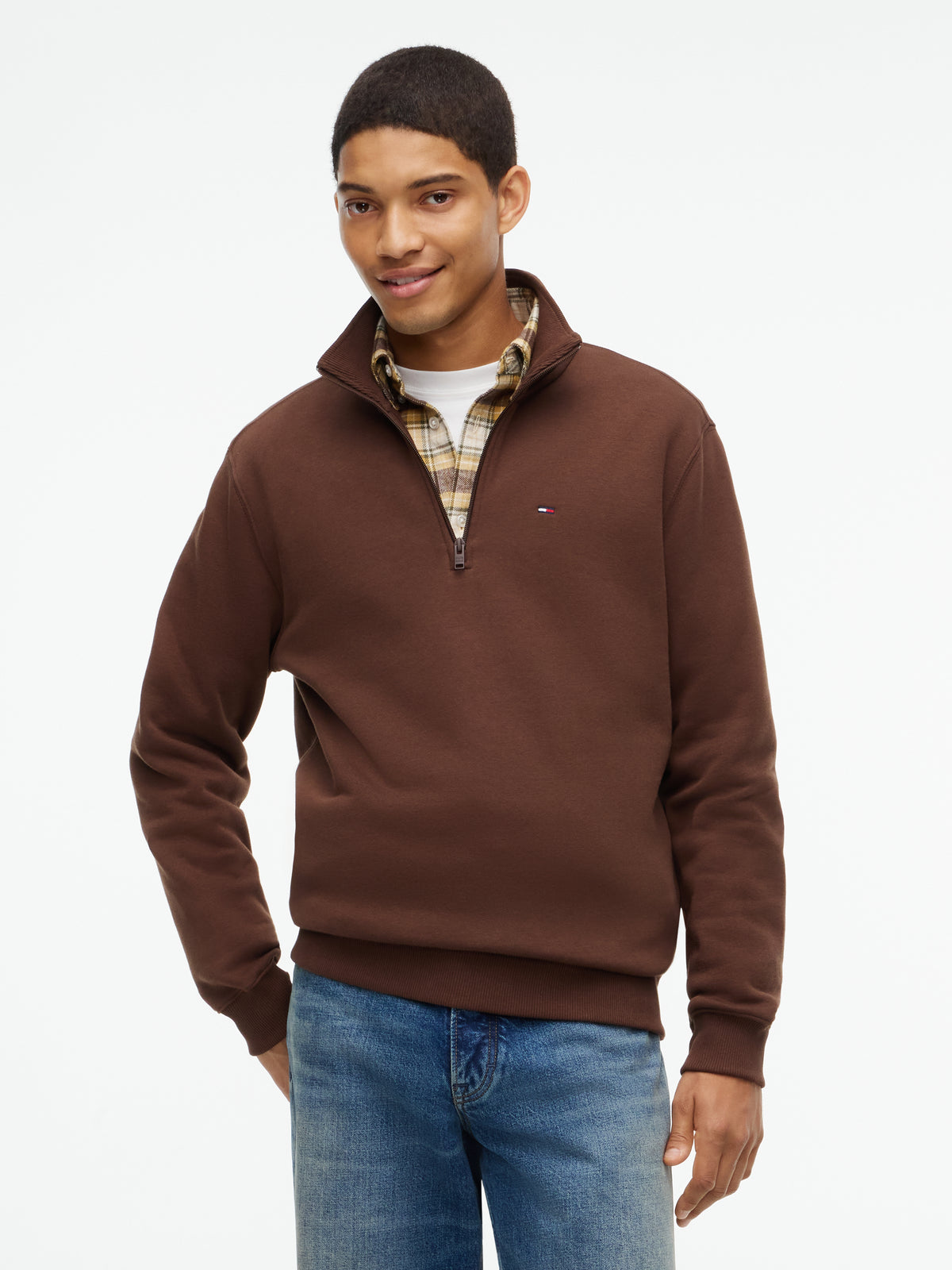 Tommy Jeans Regular Fleece 1/4 Zip Sweater 20339