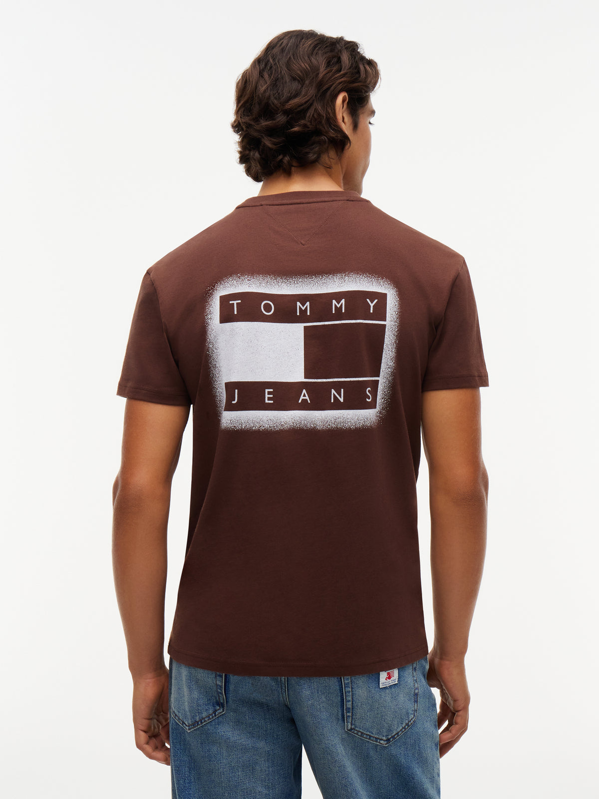 Tommy Jeans Back Print Spray Flag T-Shirt 23886