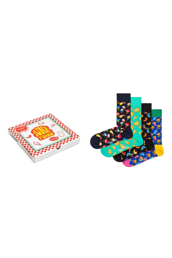 Happy Socks Pizza 4 Pack Box Set