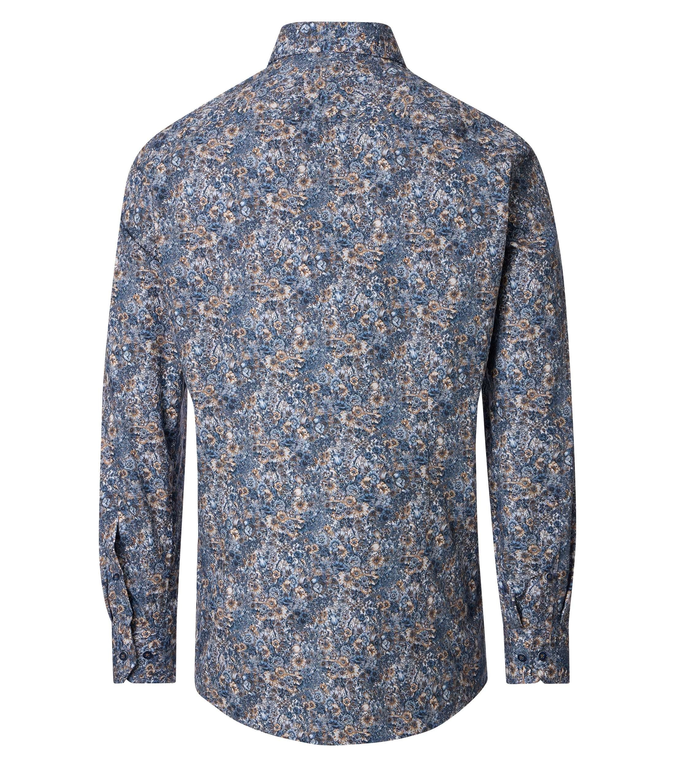 Venti Kent Modern Fit Flower Pint Shirt 226110420