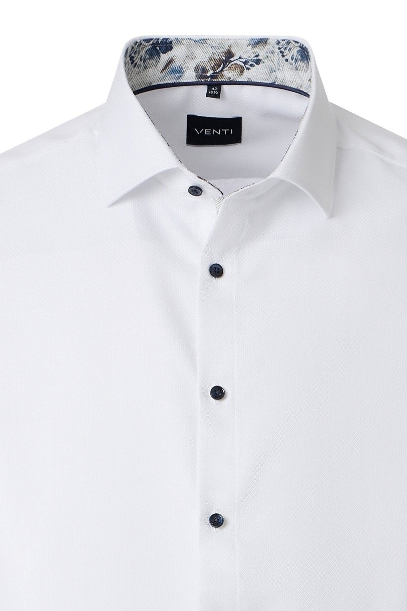 Venti Kent Textured Modern Fit Shirt 22611159