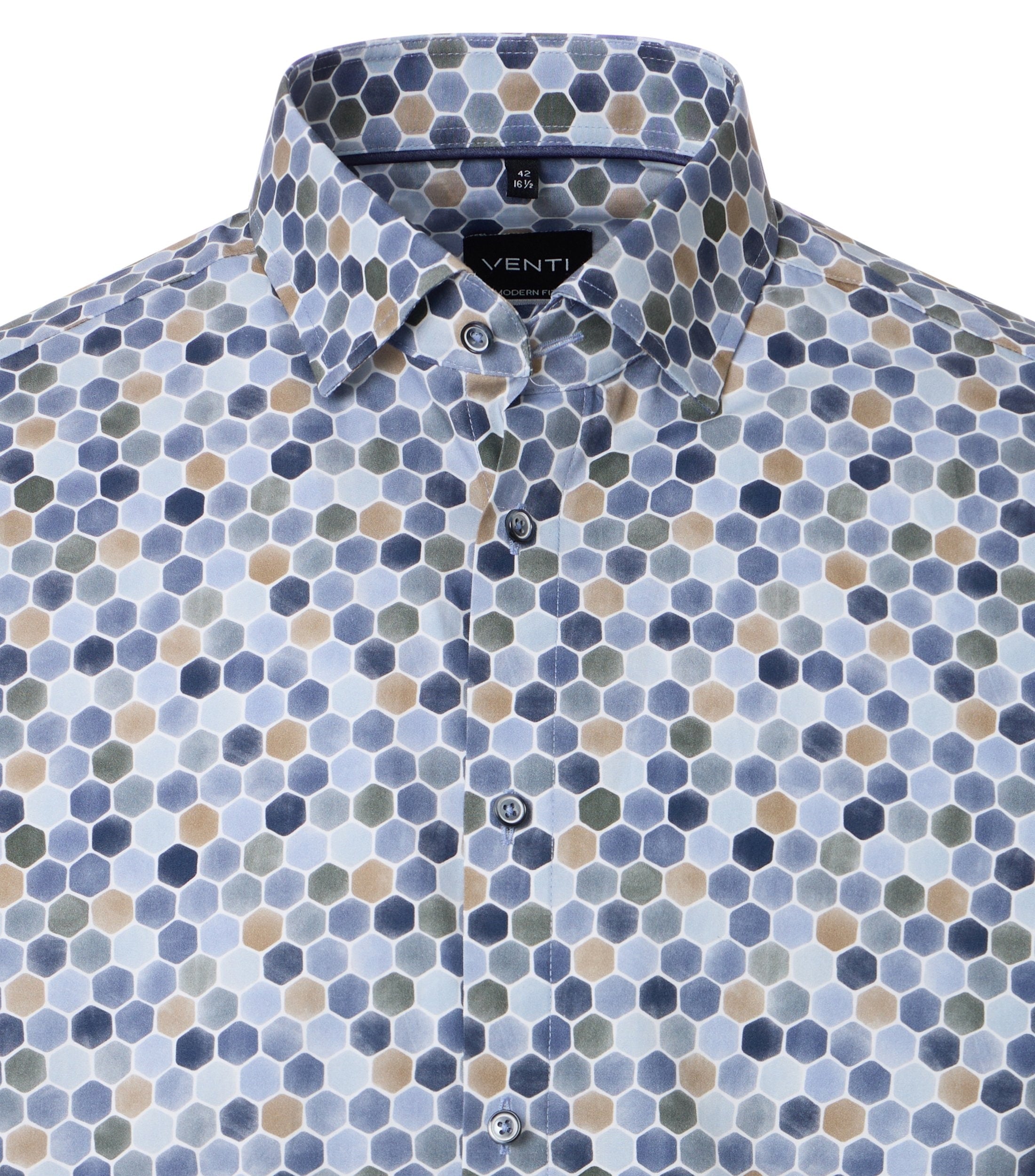 Venti Modern Fit Print Shirt 226110980