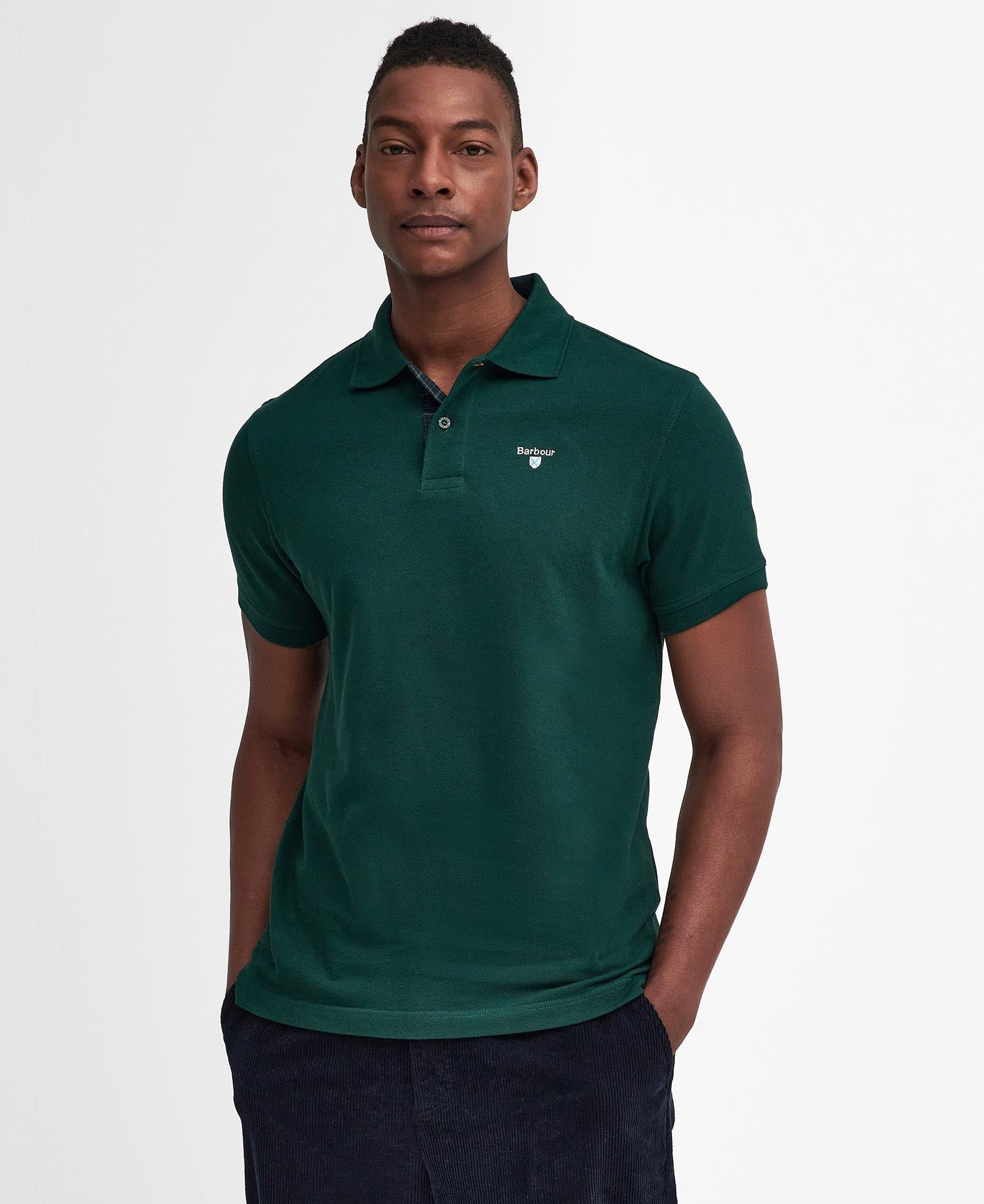Barbour Tartan Pique Polo Shirt MML0012