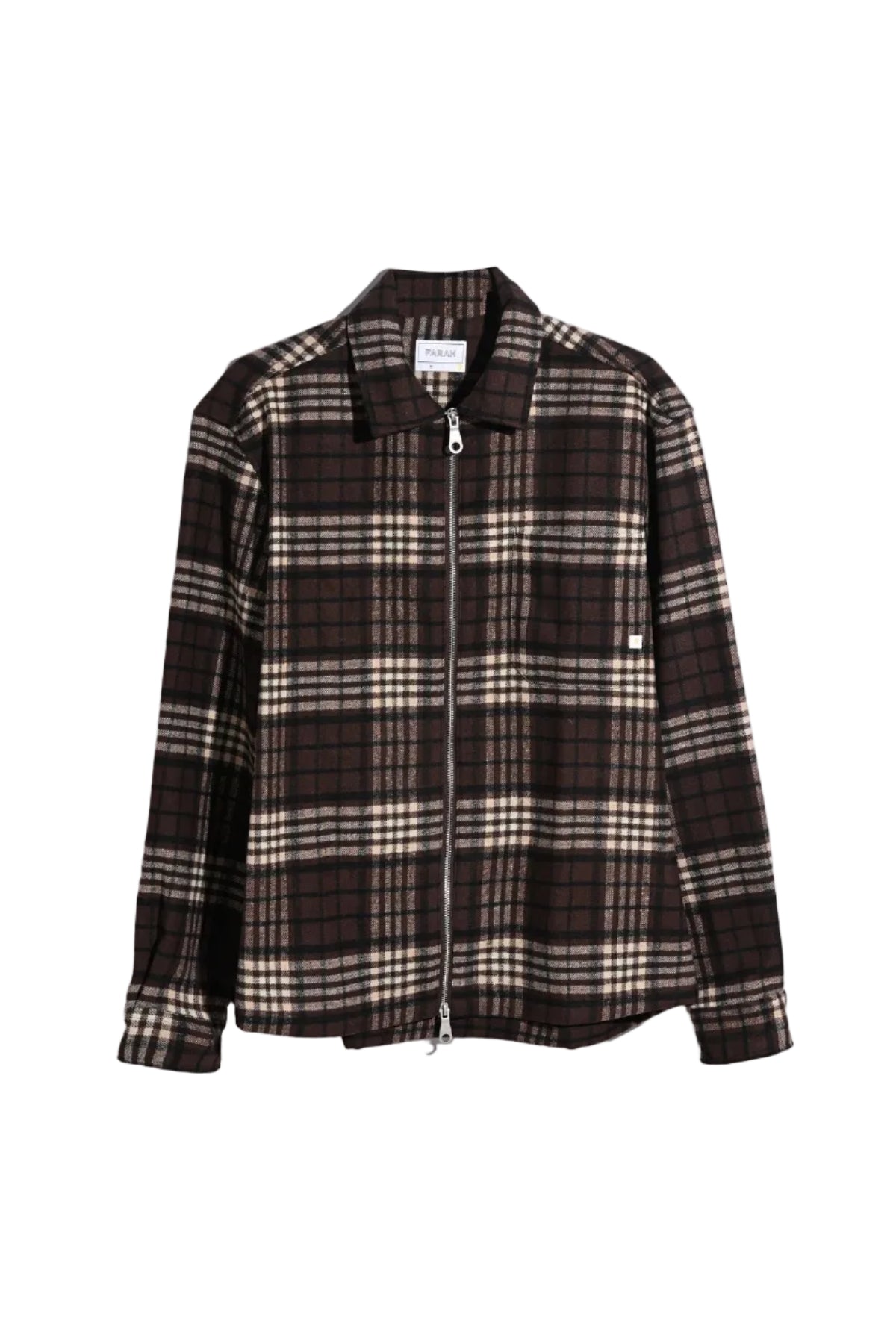 Farah Asher Zip Check Overshirt
