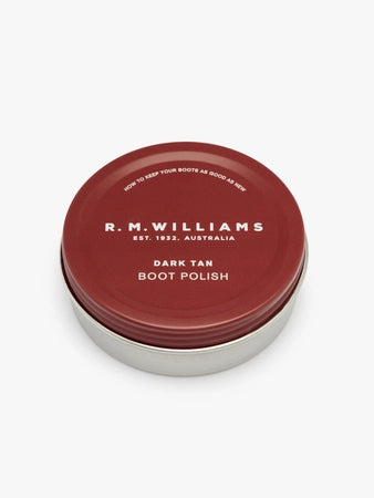 RM Williams Stockman's Leather Boot Polish Dark Tan