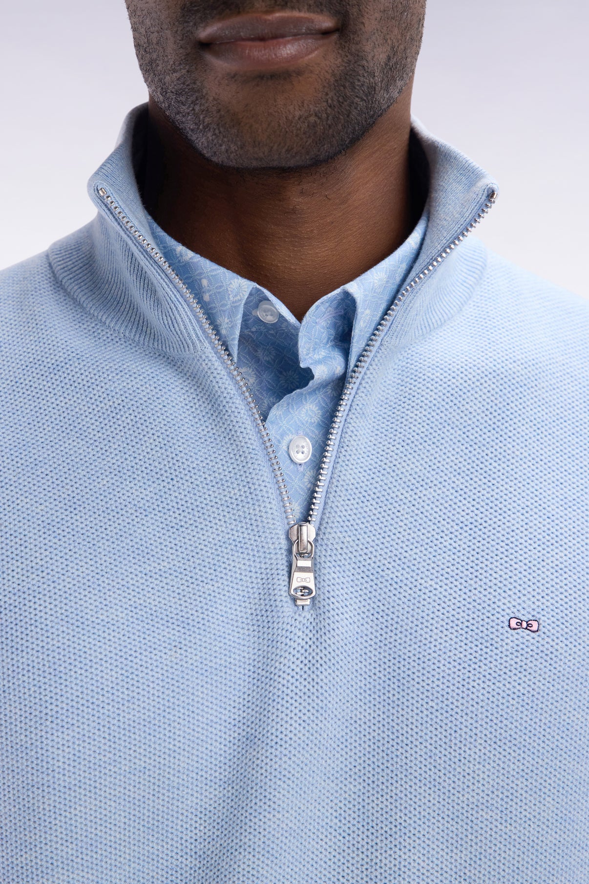 Eden Park Straight Fit Trucker Collar Jumper