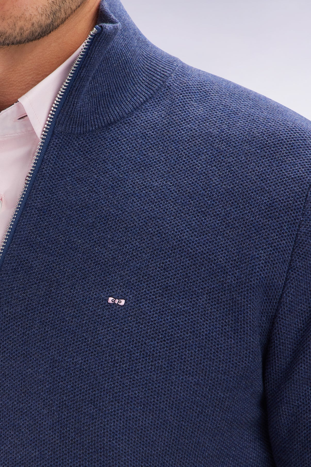 Eden Park Straight Fit Trucker Collar Jumper