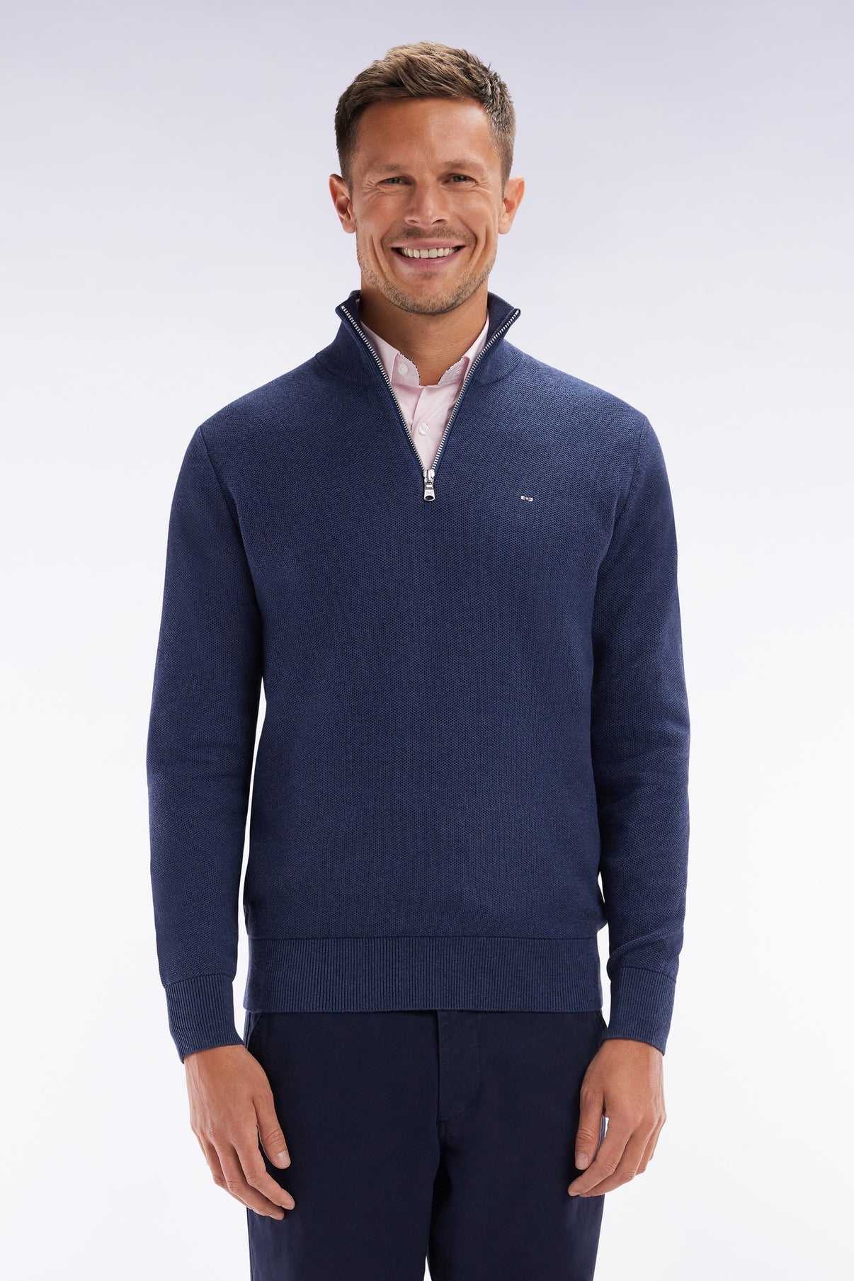 Eden Park Straight Fit Trucker Collar Jumper