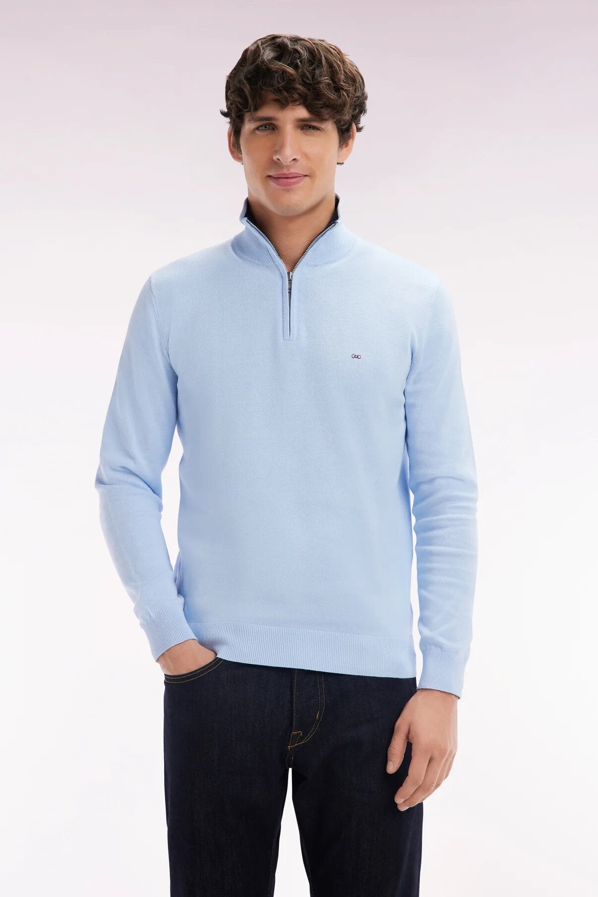 Eden Park Straight Fit Trucker Collar Jumper