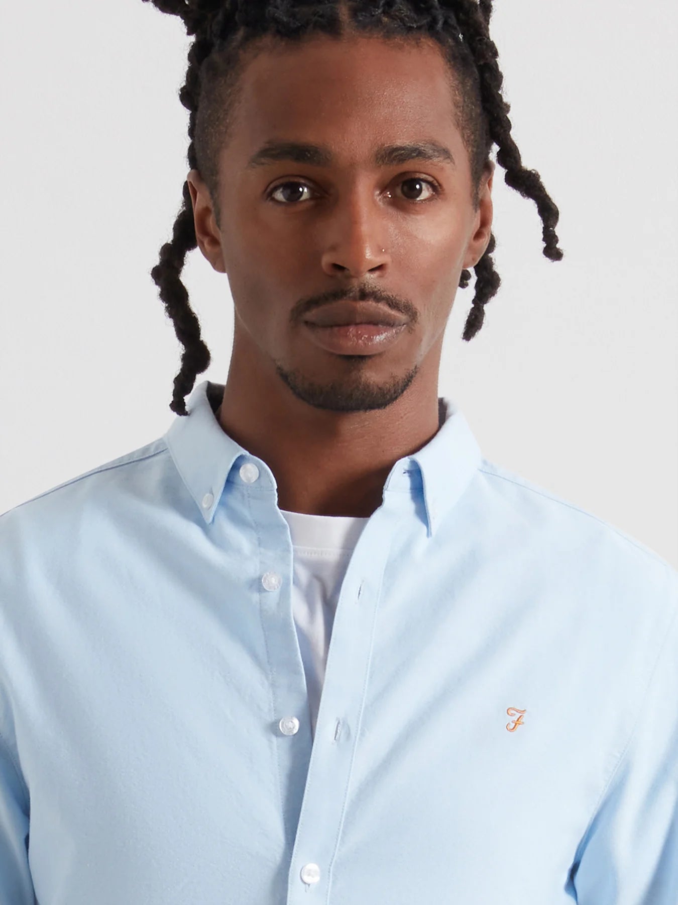 Farah Brewer Cotton Oxford Slim Fit Shirt