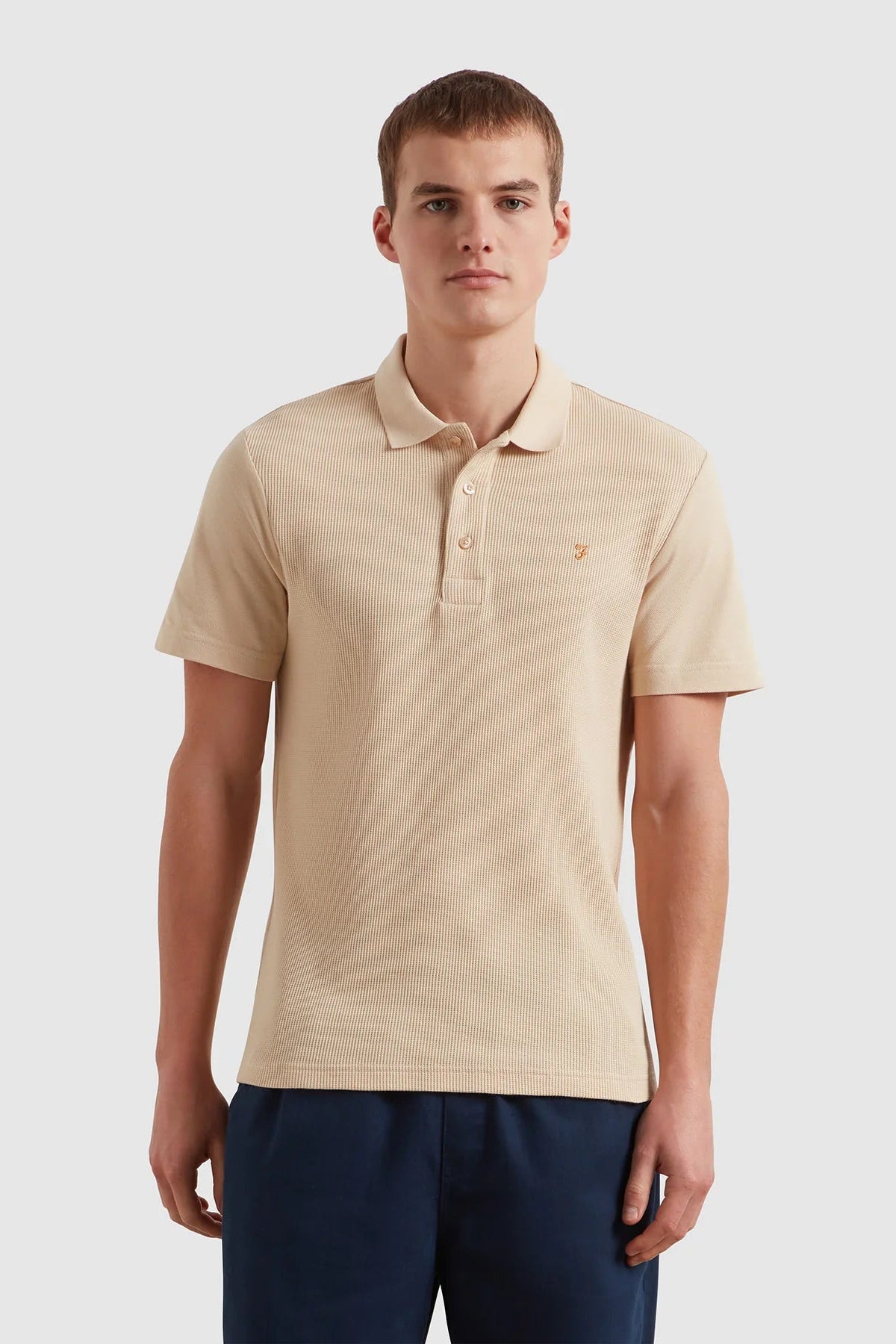Farah Forester Textured Polo Shirt