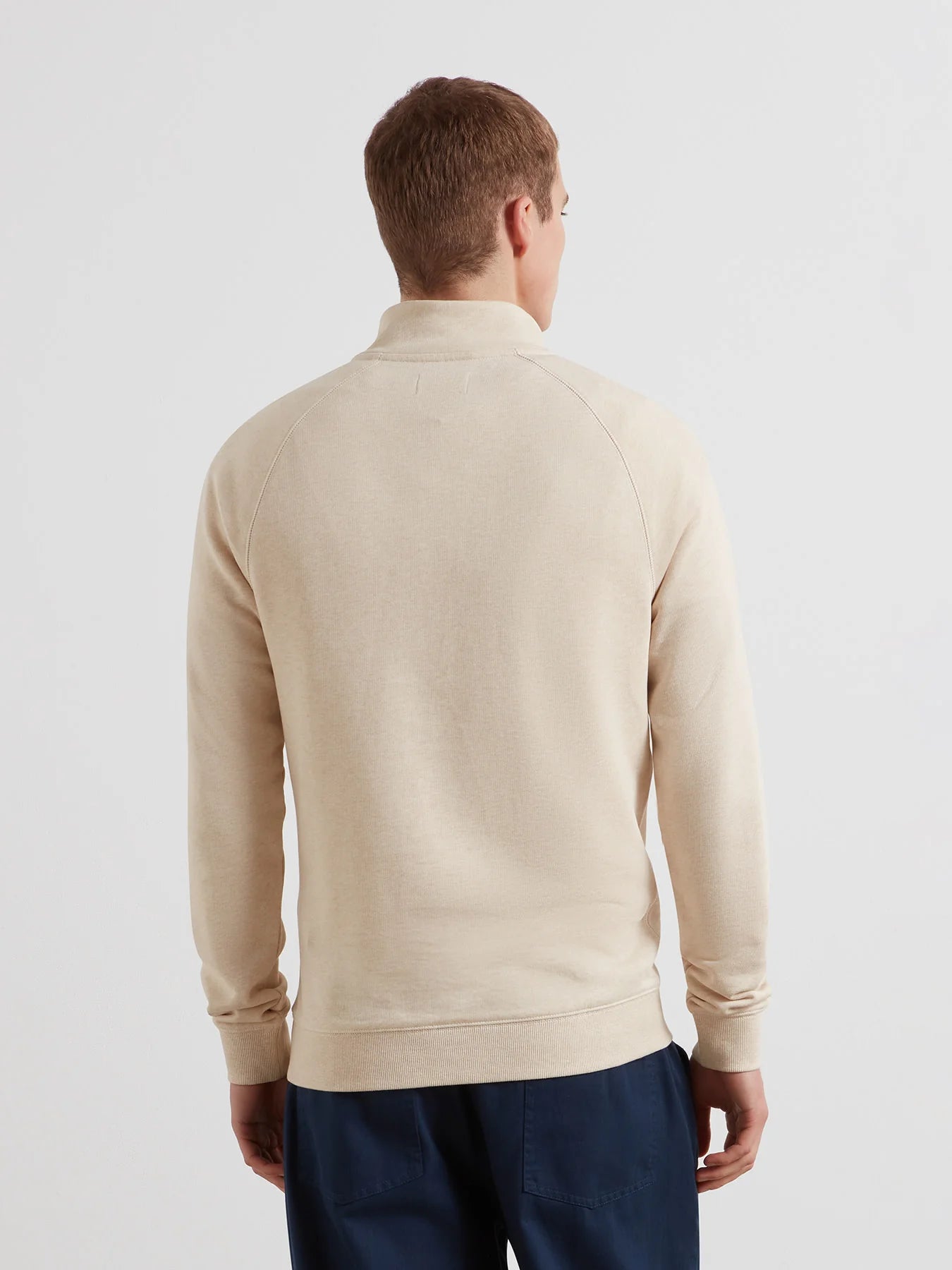 Farah Jim Cotton Quarter Zip Sweatshirt
