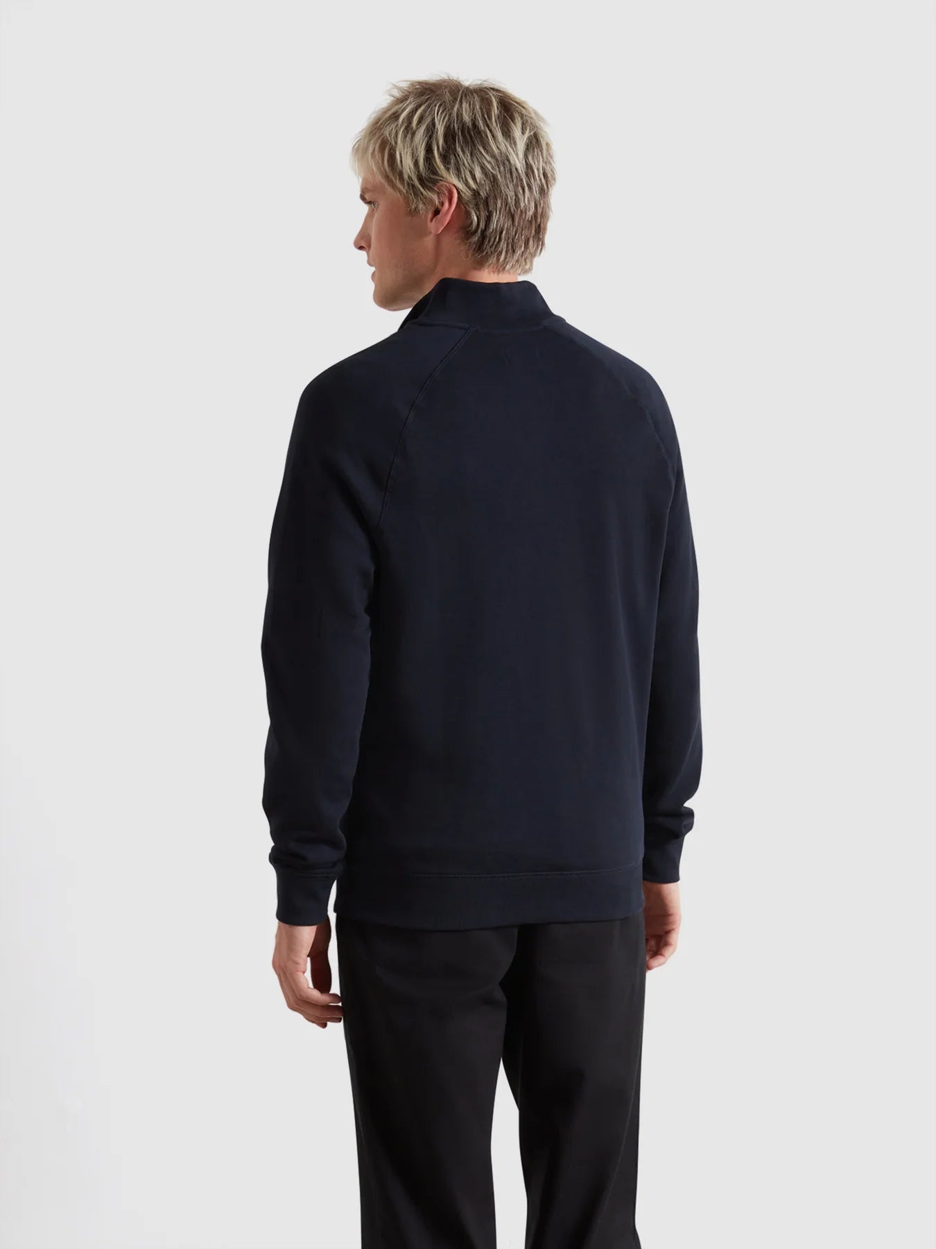 Farah Jim Cotton Quarter Zip Sweatshirt