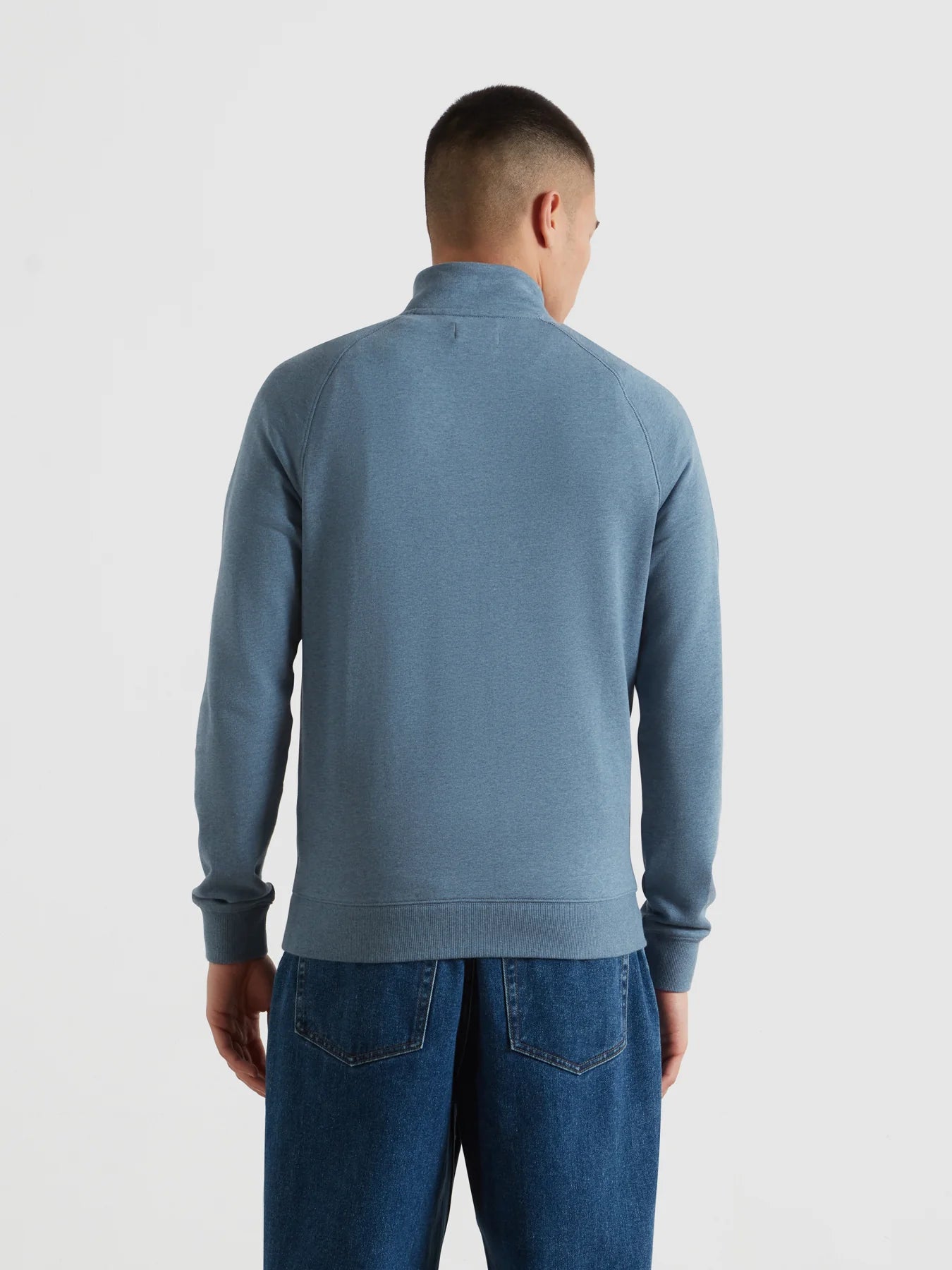 Farah Jim Cotton Quarter Zip Sweatshirt