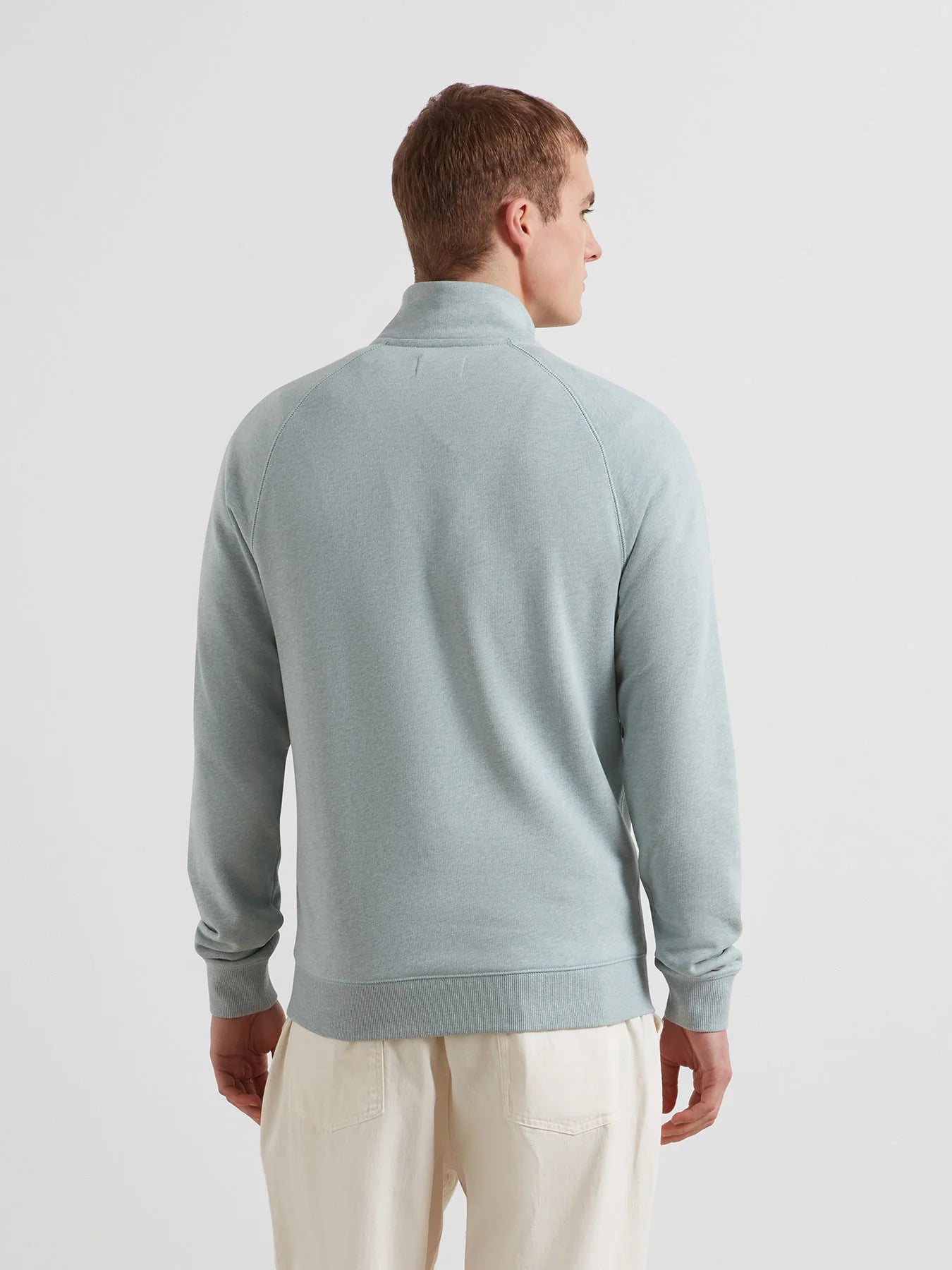 Farah Jim Cotton Quarter Zip Sweatshirt