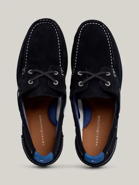 Tommy Hilfiger Suade Boat Shoe (04505) Desert Sky OG2