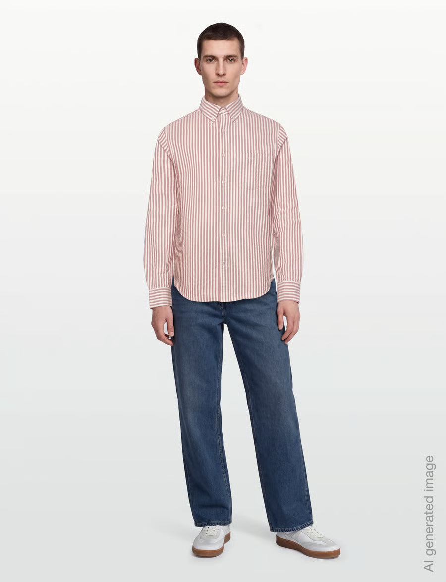 Gant Regular Textured Stripe Shirt 3260004