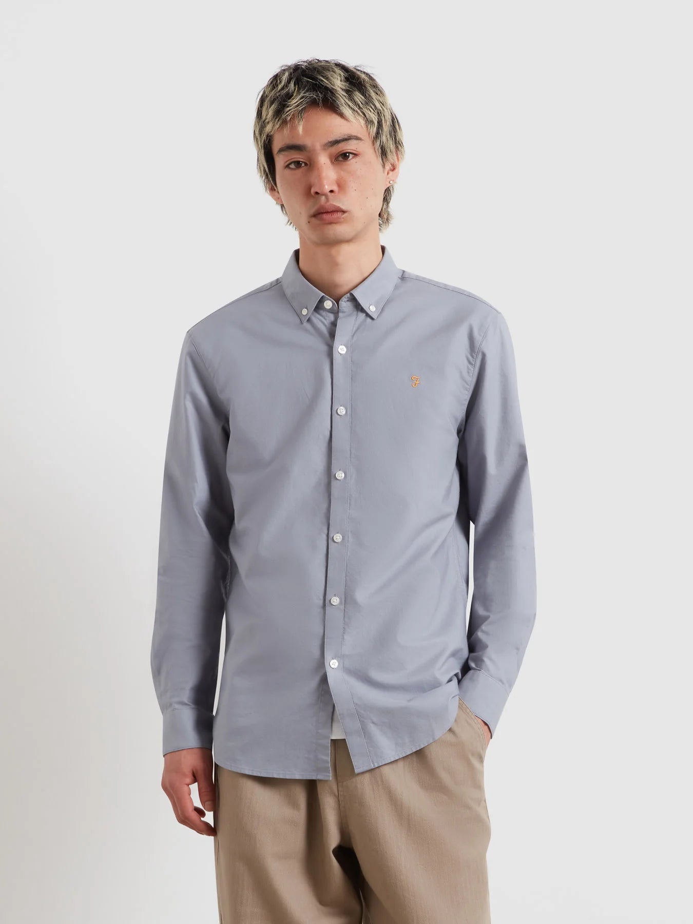 Farah Brewer Cotton Oxford Shirt