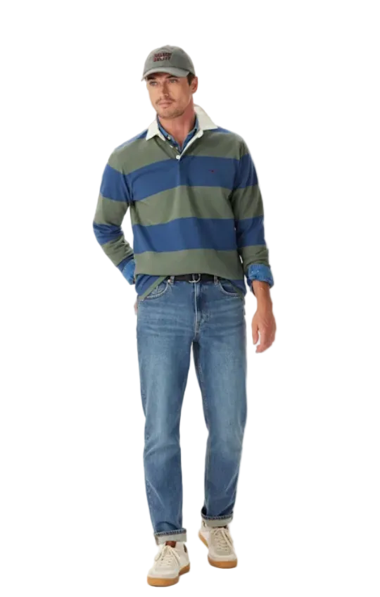 RM Williams Jones Stripe Rugby Jersey