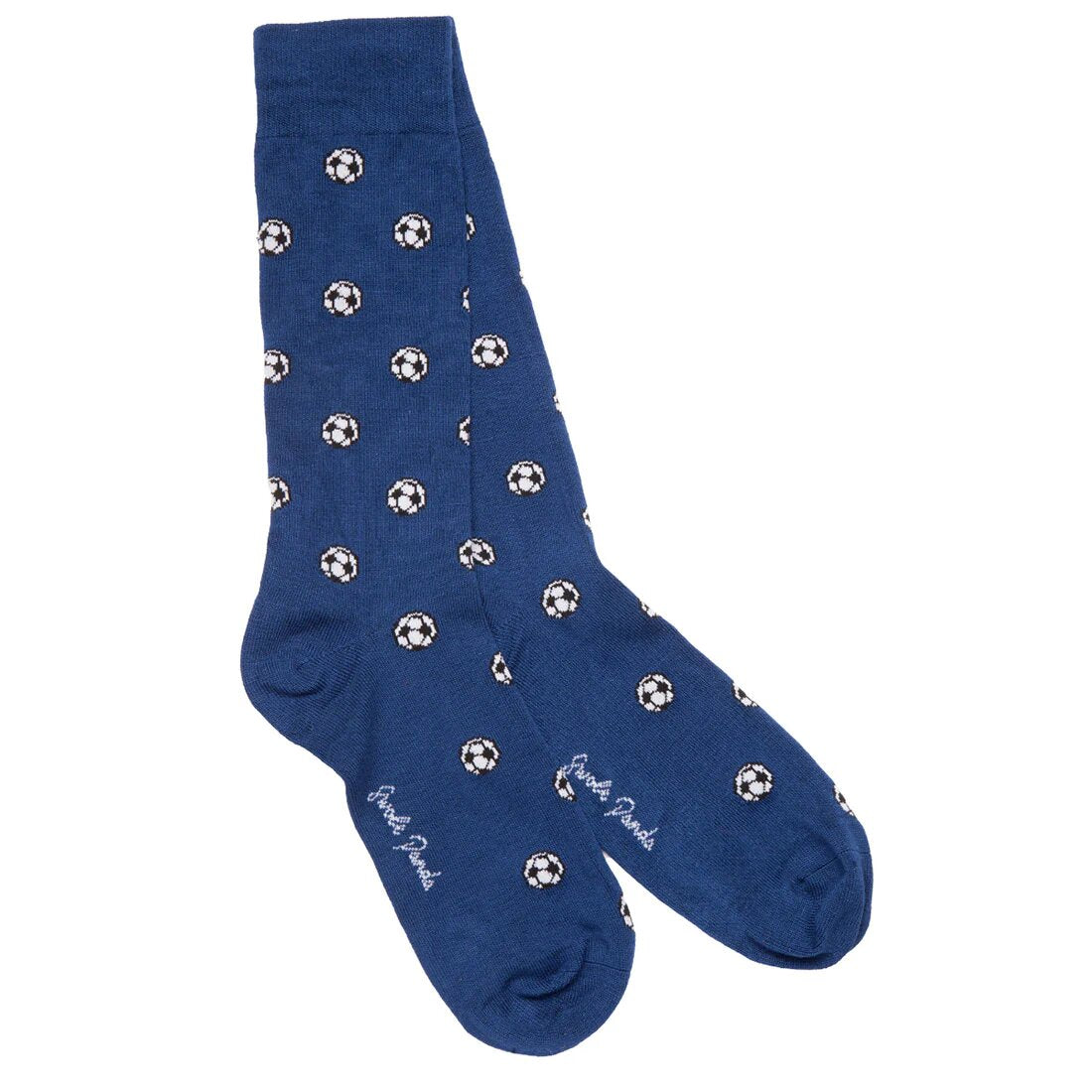 Swole Panda Blue Football Bamboo Socks SP389