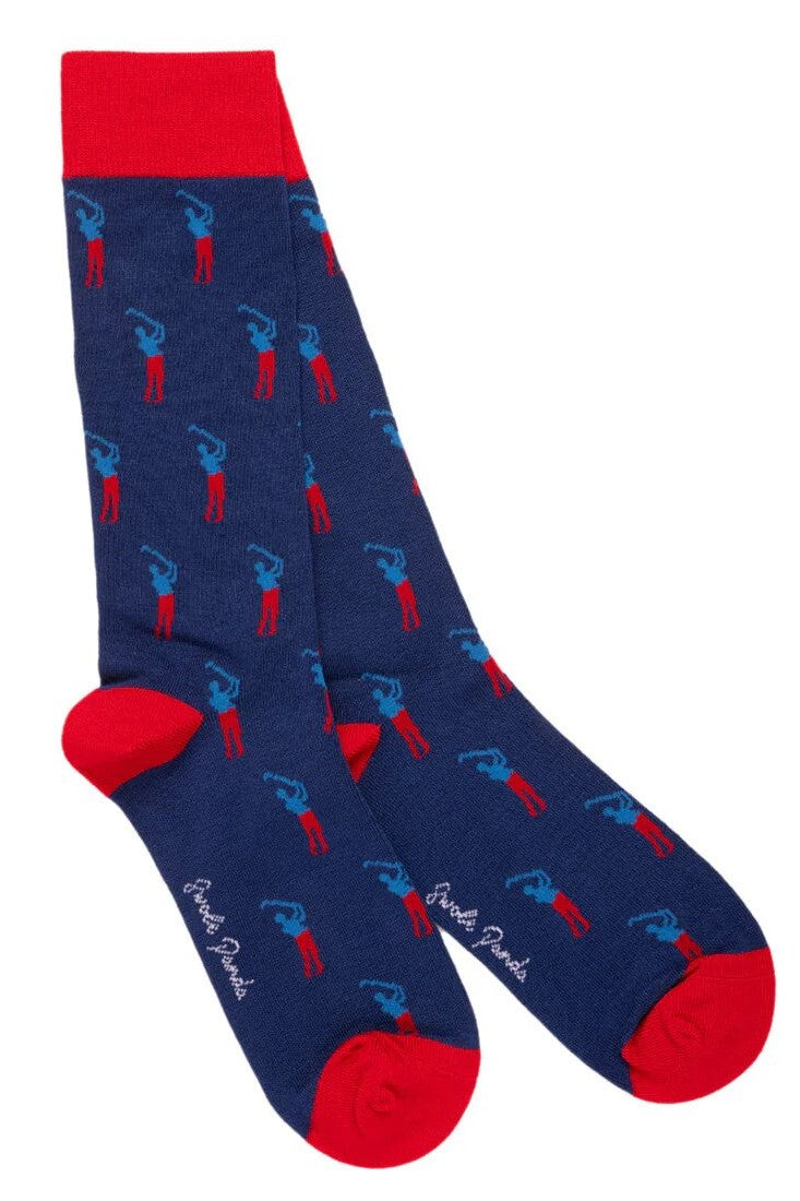 Swole Panda Golfer Bamboo Socks SP377