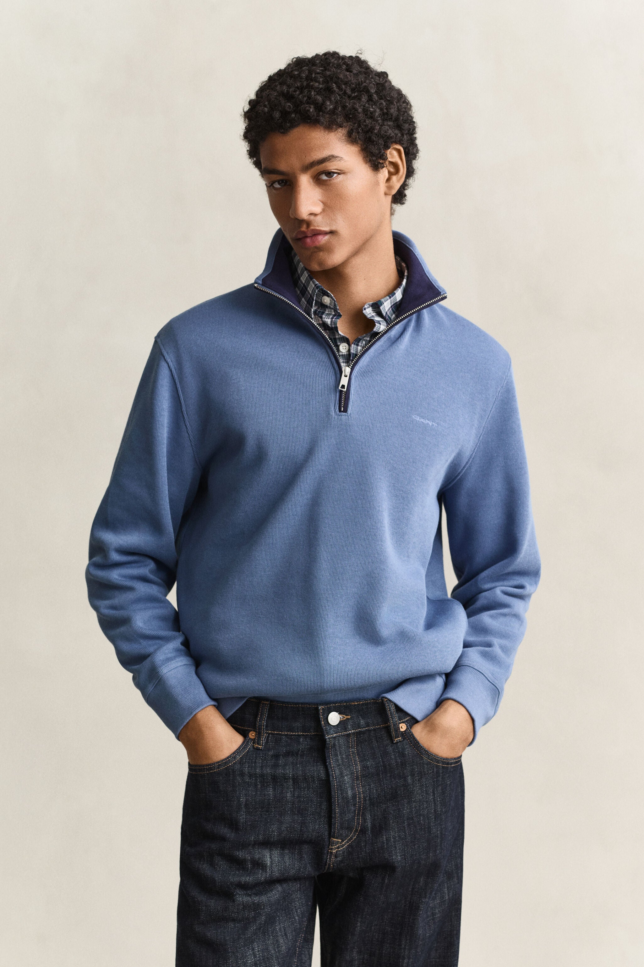 Gant Sacker Rib Half-Zip Sweatshirt 2067160