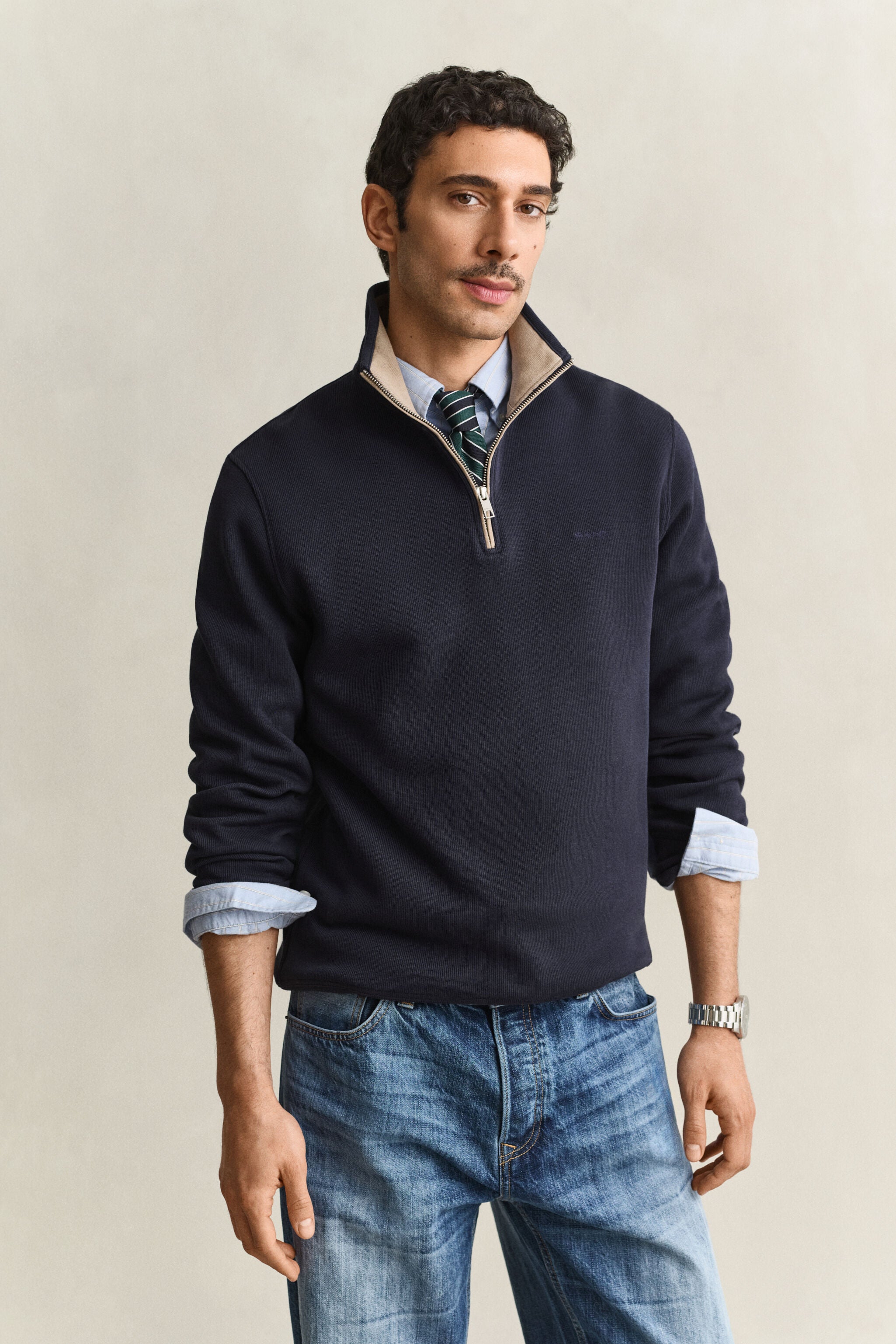 Gant Sacker Rib Half-Zip Sweatshirt 2067160