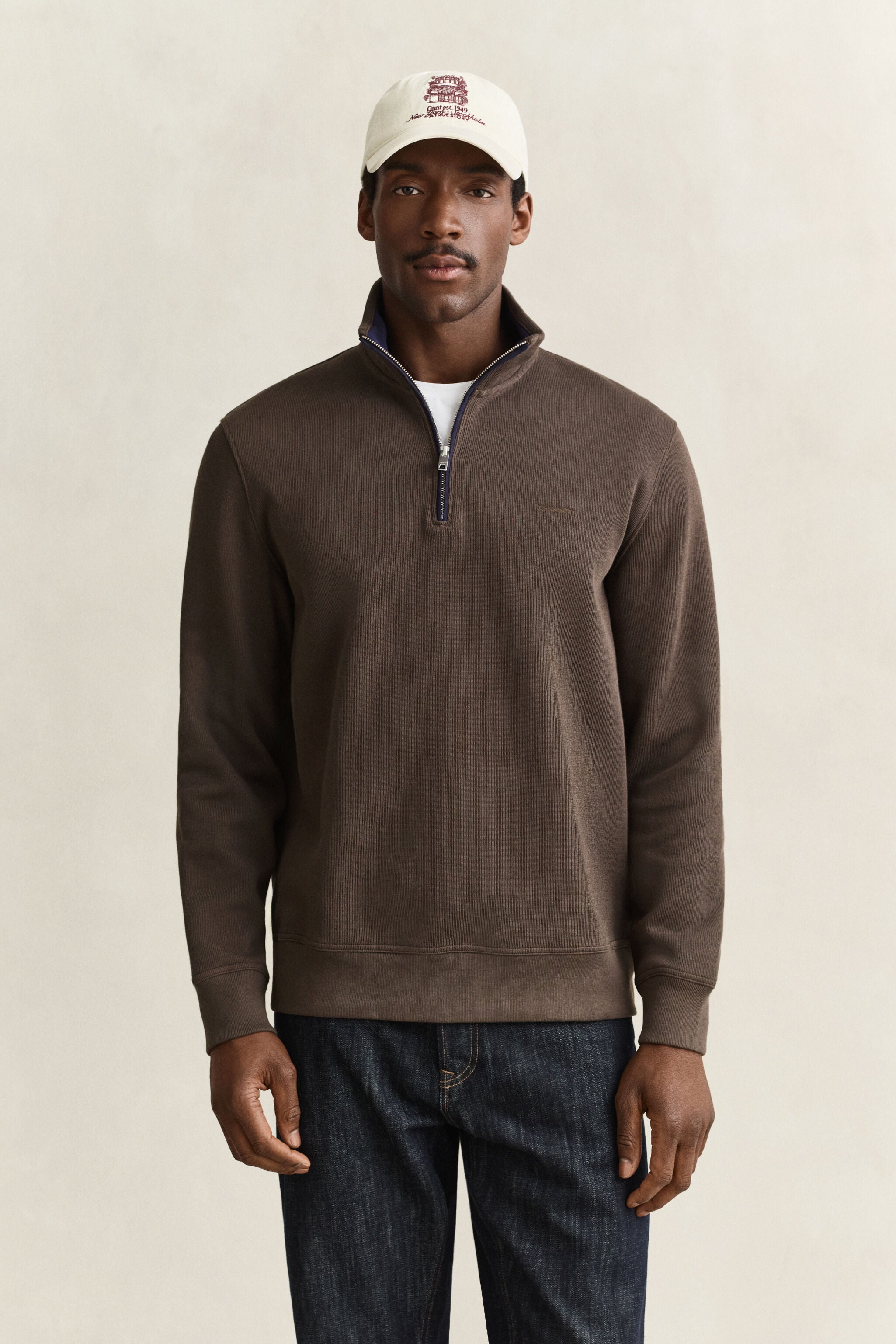 Gant Sacker Rib Half-Zip Sweatshirt 2067160