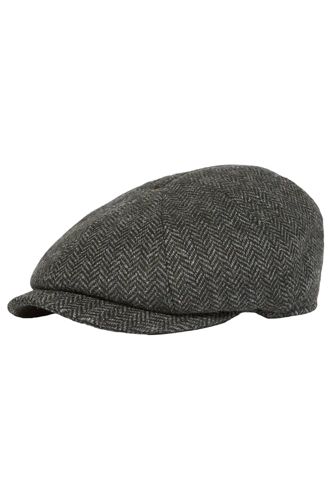 Barbour Fyne Tweed Baker Boy Cap